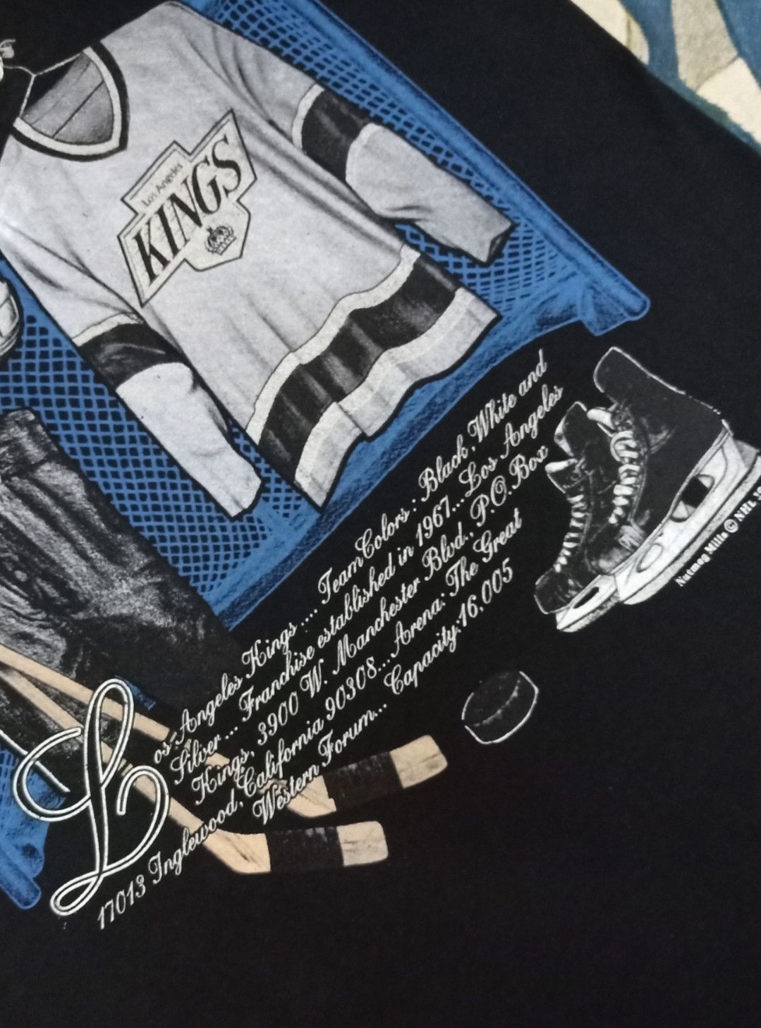 NHL × Nutmeg × Vintage Vintage 90s NHL Los Angeles Kings T-shirt Size US L / EU 52-54 / 3 - 6 Thumbnail