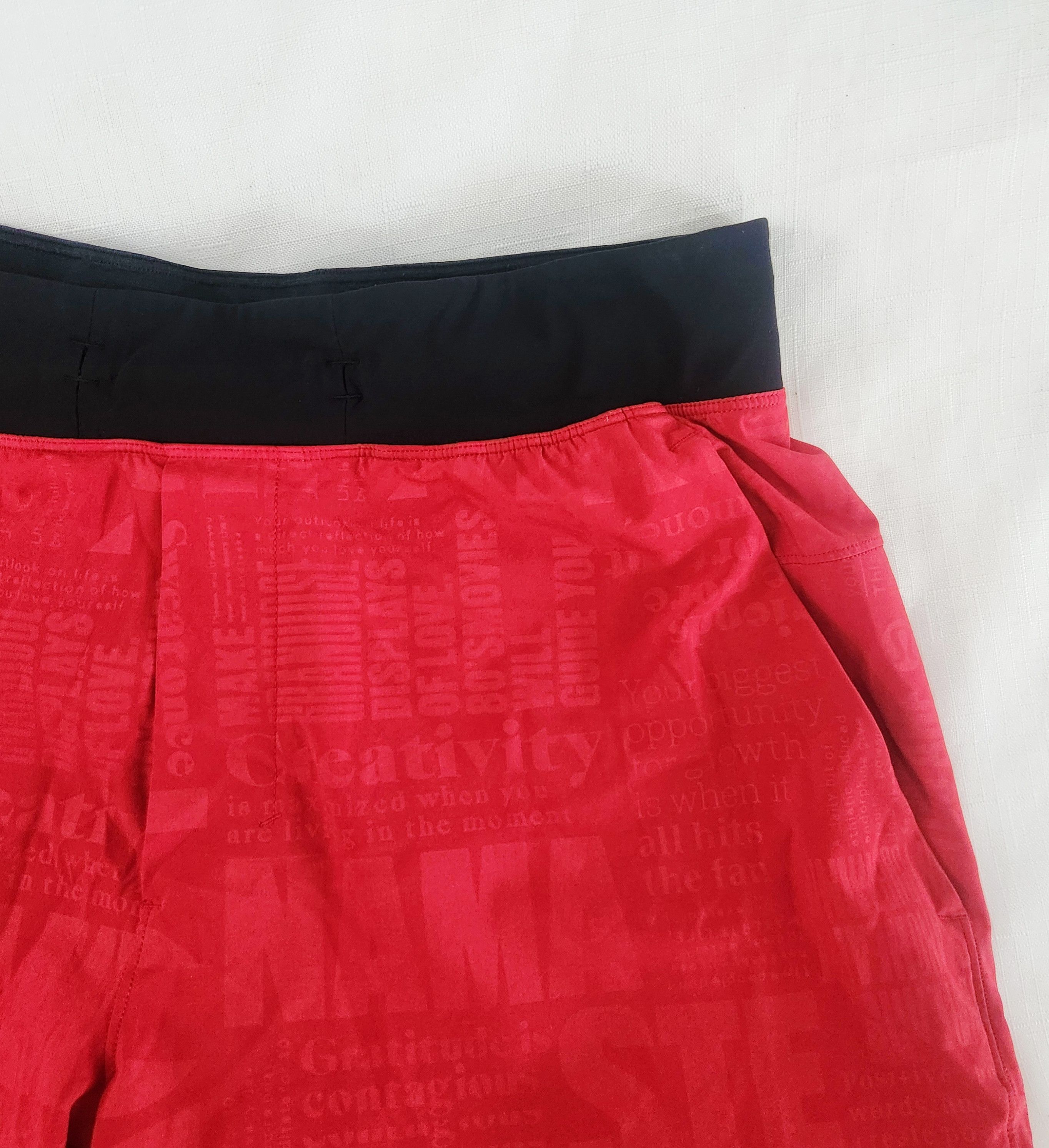 Lululemon Lululemon T.H.E. Short 9" Manifest Dark Red Shorts Medium Size US 32 / EU 48 - 2 Thumbnail