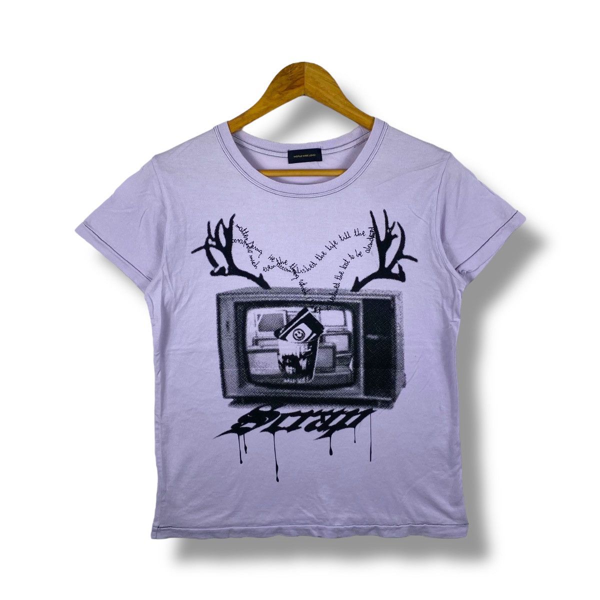 Japanese Brand Japanese Brand WORLD WIDE LOVE Soap Graphic Tee Shirt Size 1 Size M / US 6-8 / IT 42-44 - 1 Thumbnail
