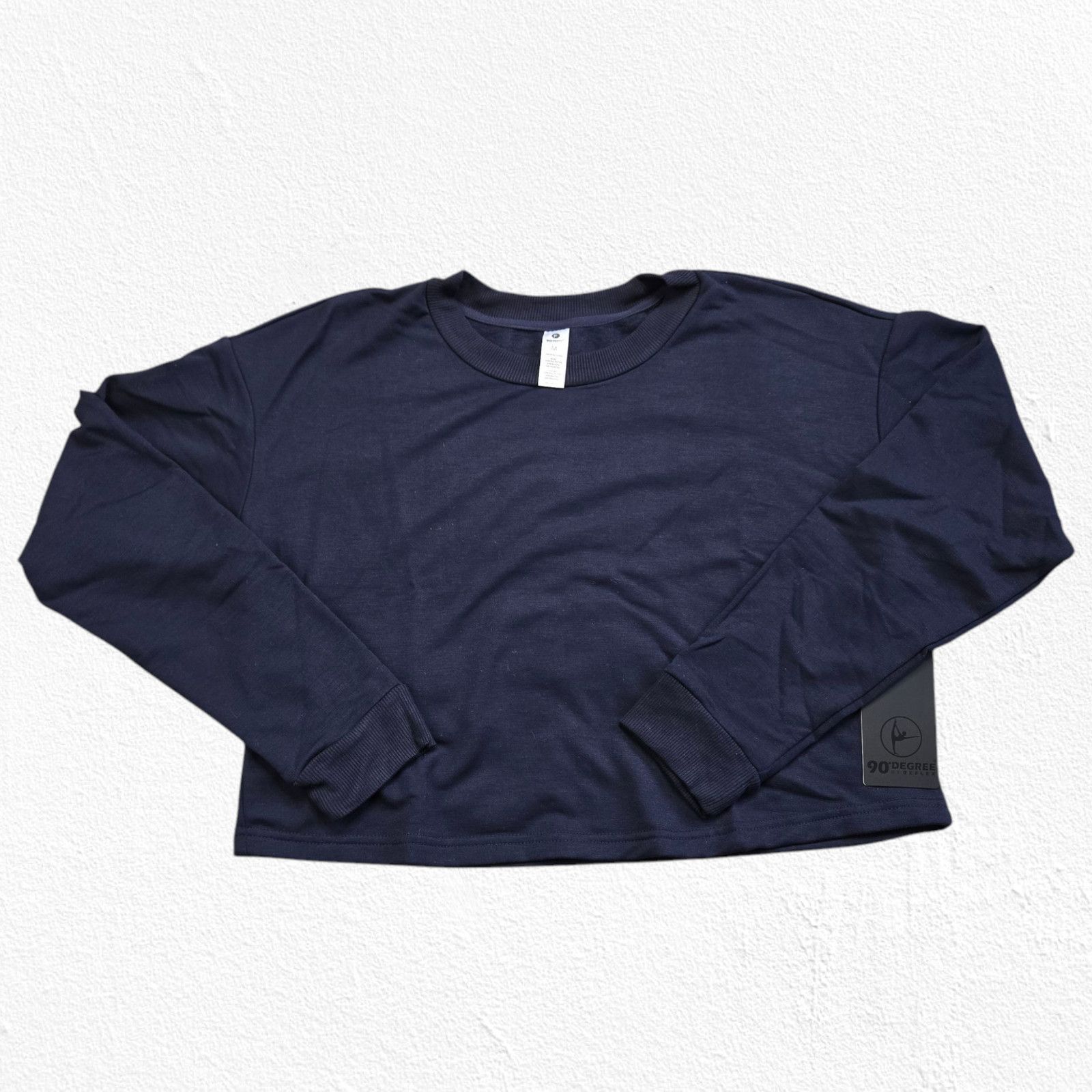 Other Dark Navy Blue Cropped Pullover Sweatshirt Size Medium Size M / US 6-8 / IT 42-44 - 2 Thumbnail