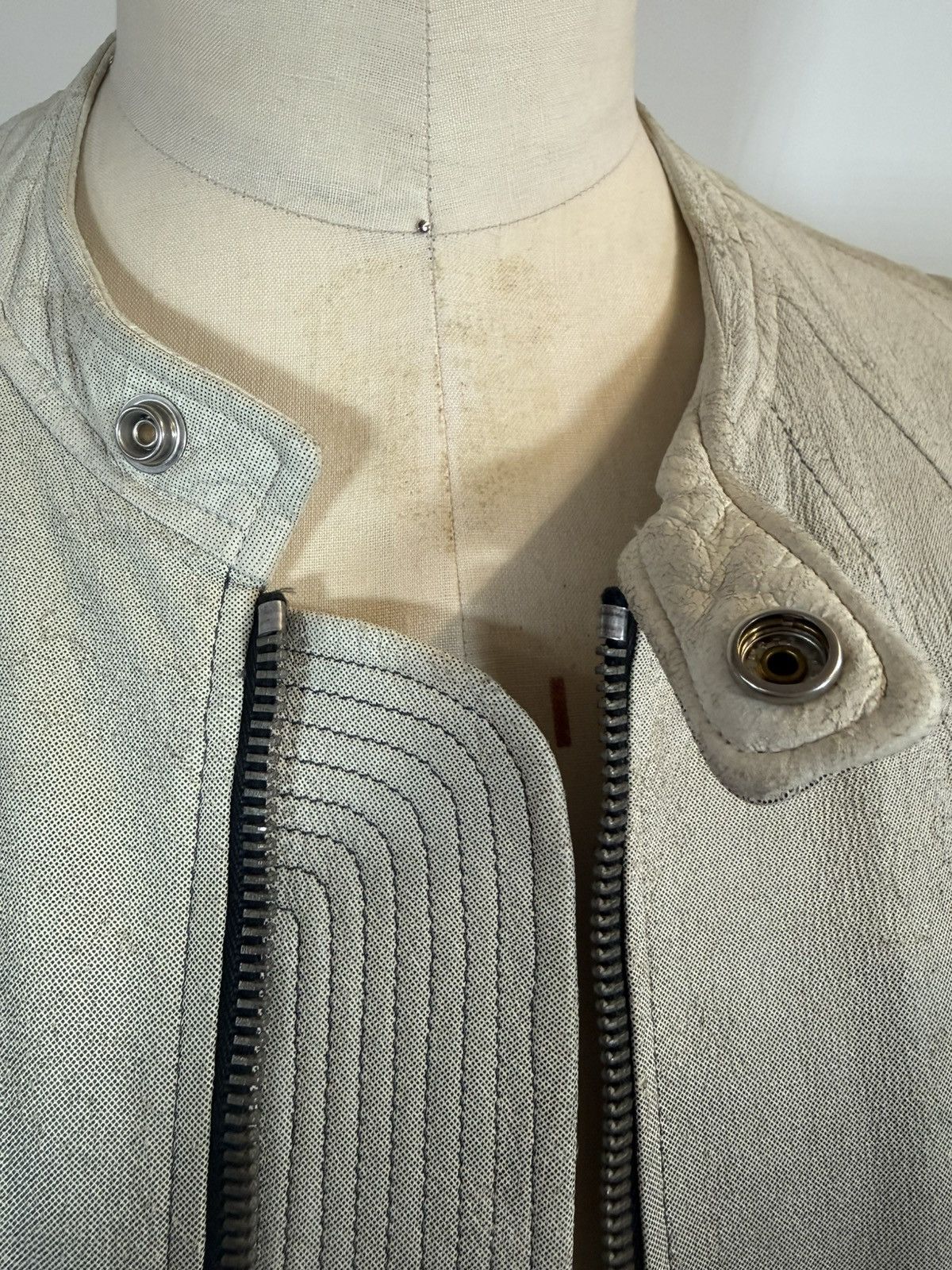 Rick Owens RICK OWENS Ombre Leather Bomber Jacket Size US XL / EU 56 / 4 - 9 Thumbnail