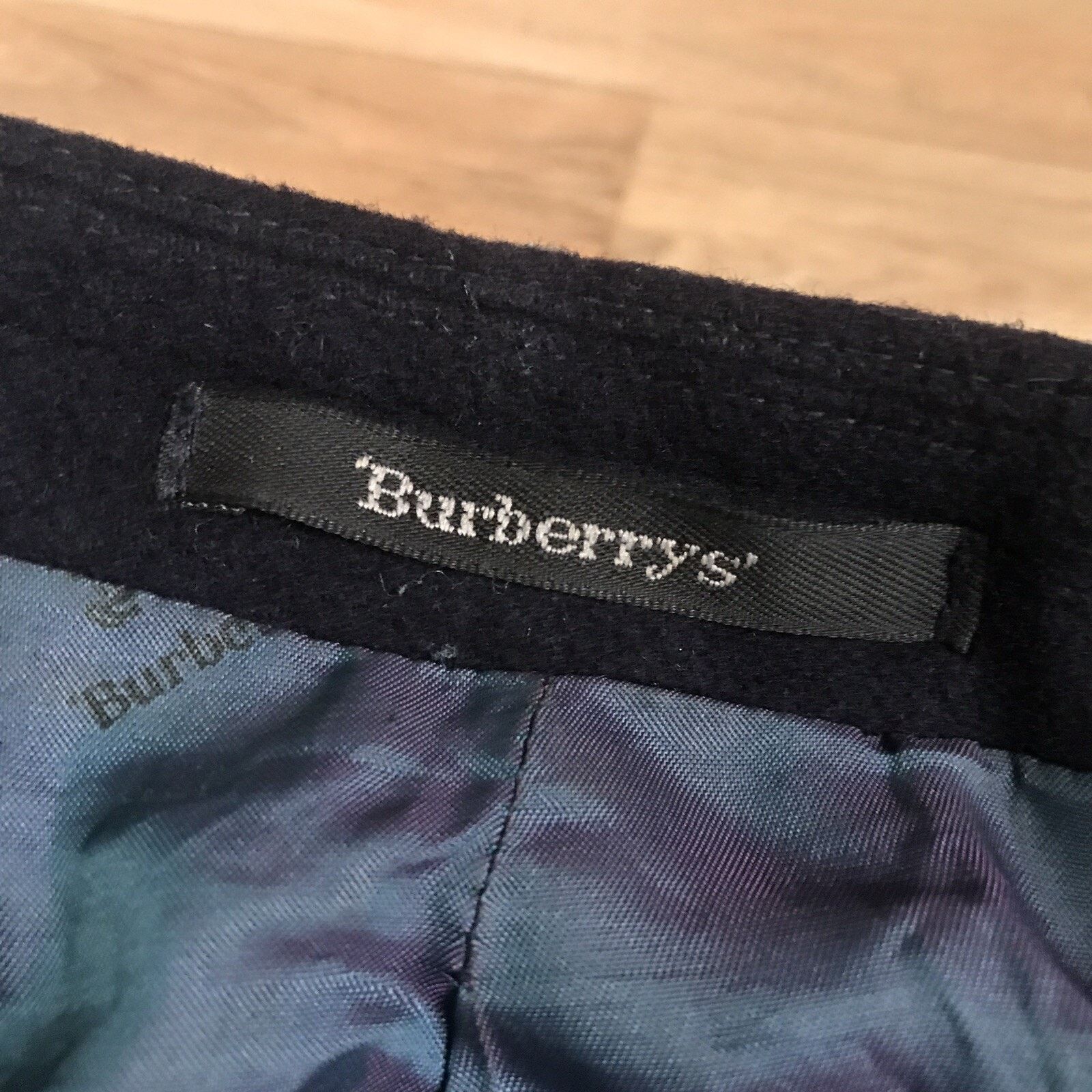 Burberry VINTAGE Burberry coat blazer wool cashmere men’s blue navy Size US L / EU 52-54 / 3 - 9 Thumbnail