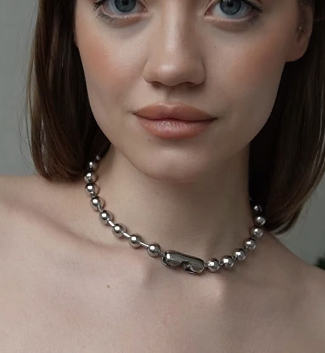 Other Beads Ball Stainless Steel Necklace Size ONE SIZE - 2 Thumbnail