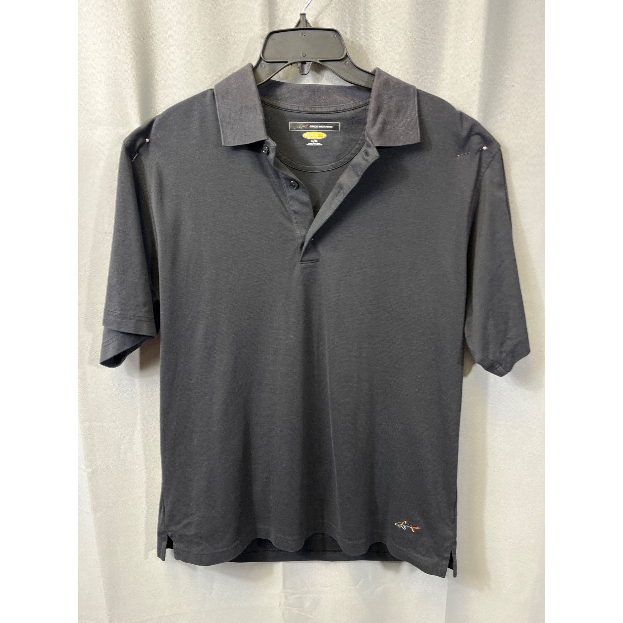 Greg Norman Greg Norman Mens Casual Black Polo Shirt Size L SKU 7113 Size US L / EU 52-54 / 3 - 1 Thumbnail