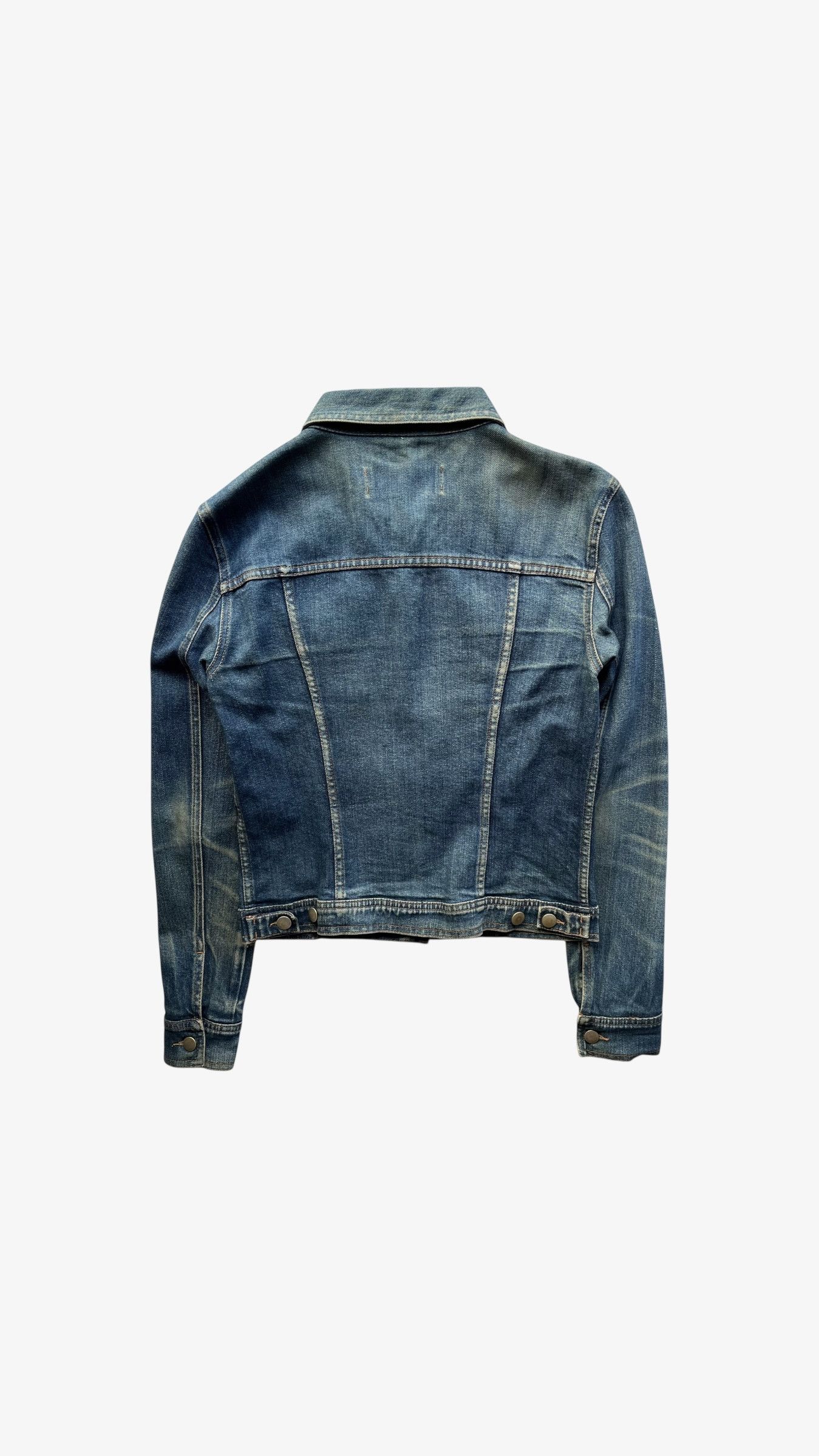 Moschino Vintage Y2K Women's Moschino Jeans Blue Denim Trucker Jacket Size XS / US 0-2 / IT 36-38 - 4 Thumbnail