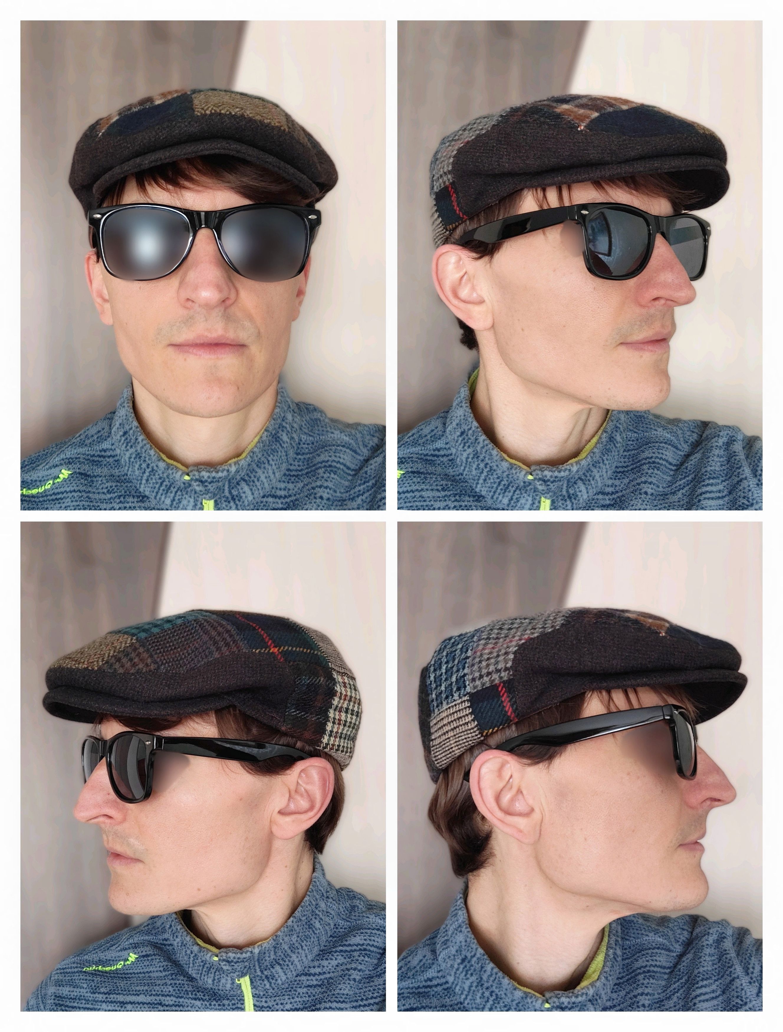 Harris Tweed Woolen Flat Cap Framar by Seifter Hats Italy Newsboy Baker Size ONE SIZE - 11 Thumbnail