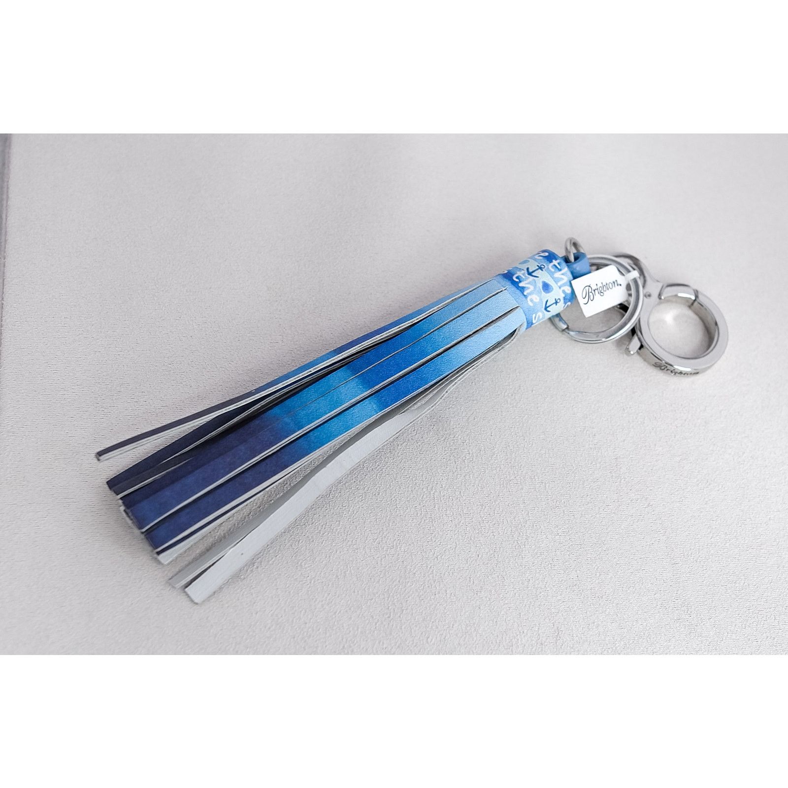 Brighton Brighton Sea Meets Sky Large Bag Tassel Key Ring Blue NWT Size ONE SIZE - 2 Thumbnail