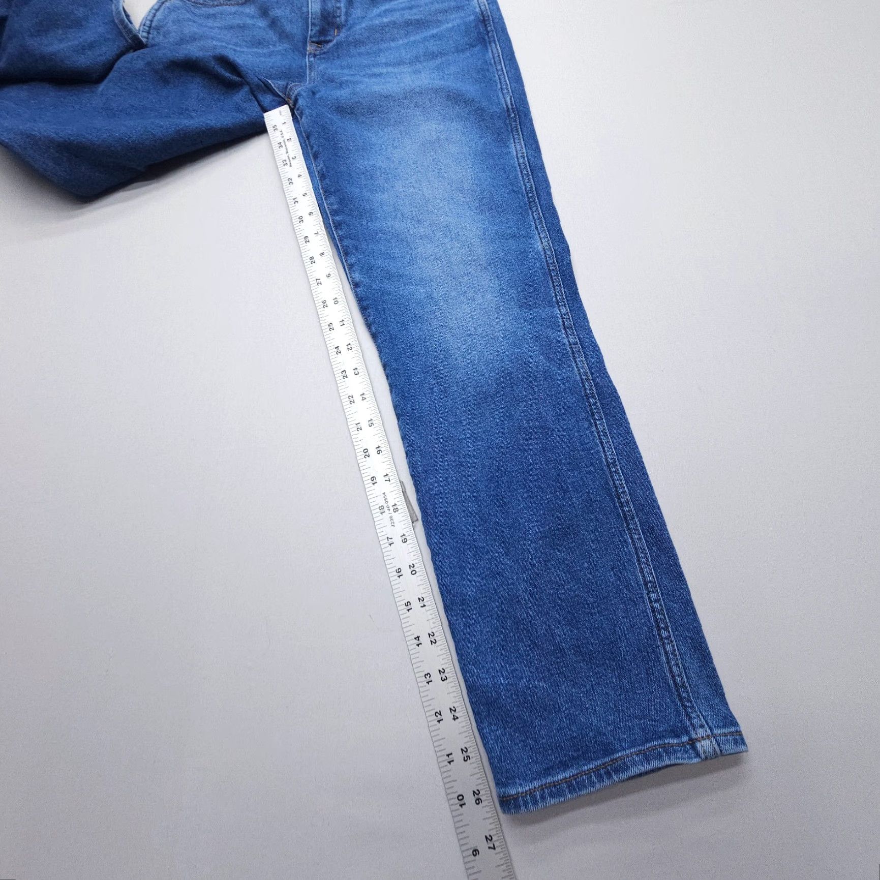 J.Crew J. Crew Jeans Straight Blue 27 Regular Denim 26.5" Inseam High Rise Vintage Style 90s Womens Jeans Size 27" / US 4 / IT 40 - 5 Thumbnail