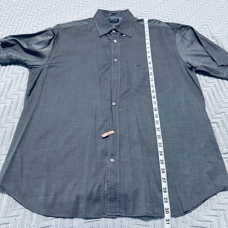 Paul & Shark Paul & Shark steel gray short sleeve button down Size US XL / EU 56 / 4 - 8 Thumbnail