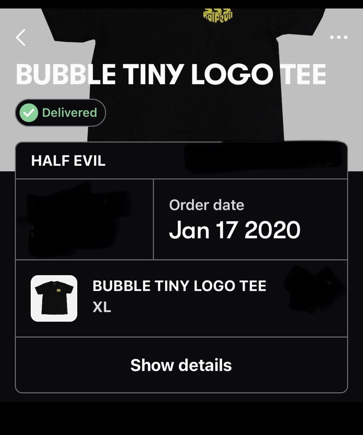 Other HALF EVIL BUBBLE TINY 333 LOGO Size US XL / EU 56 / 4 - 3 Thumbnail