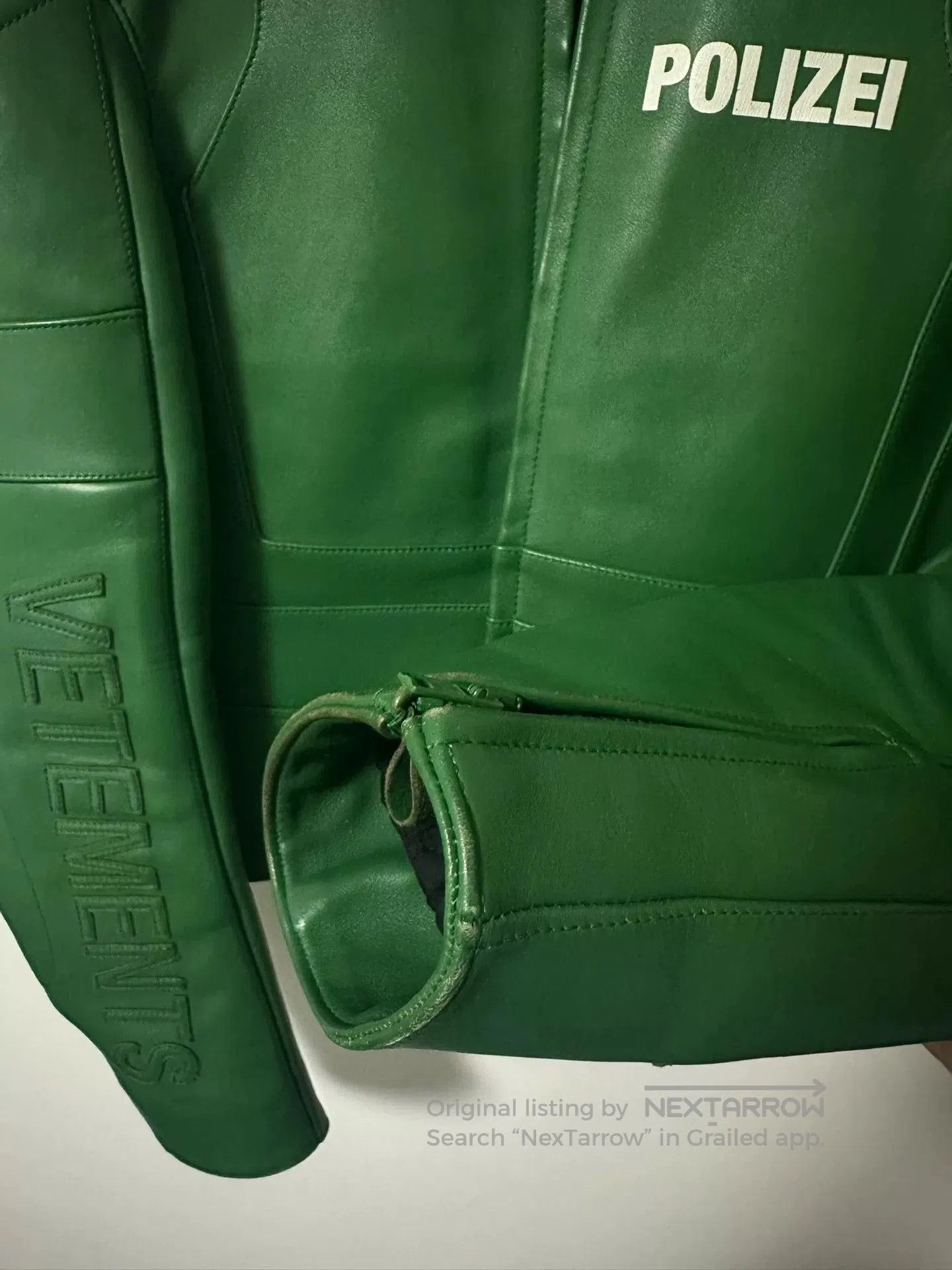 Vetements vetements police moto leather jacket size S. Size US S / EU 44-46 / 1 - 4 Thumbnail