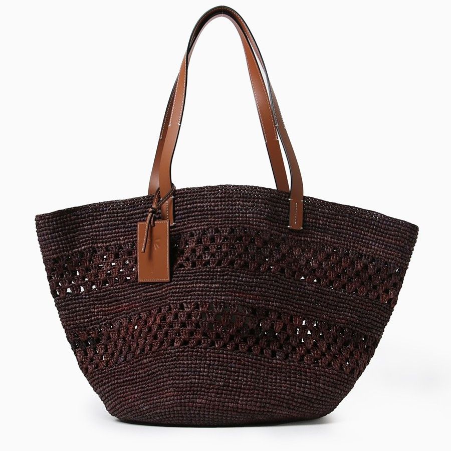 Manebi o1d2blof0824 Size: OS / Basket Bag in Chocolate Size ONE SIZE - 1 Thumbnail