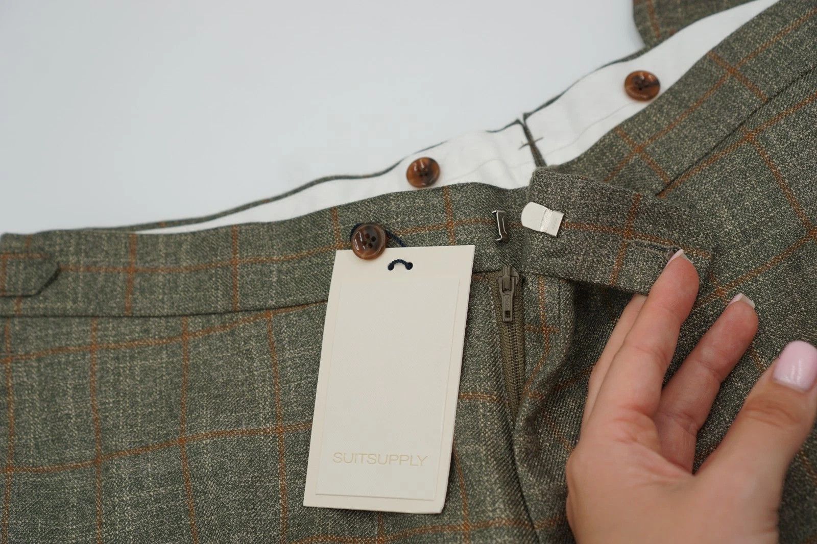 Suitsupply Men Suitsupply Pants Bamboo Green Brescial Size 25 UK/US40S Size 40S - 3 Thumbnail