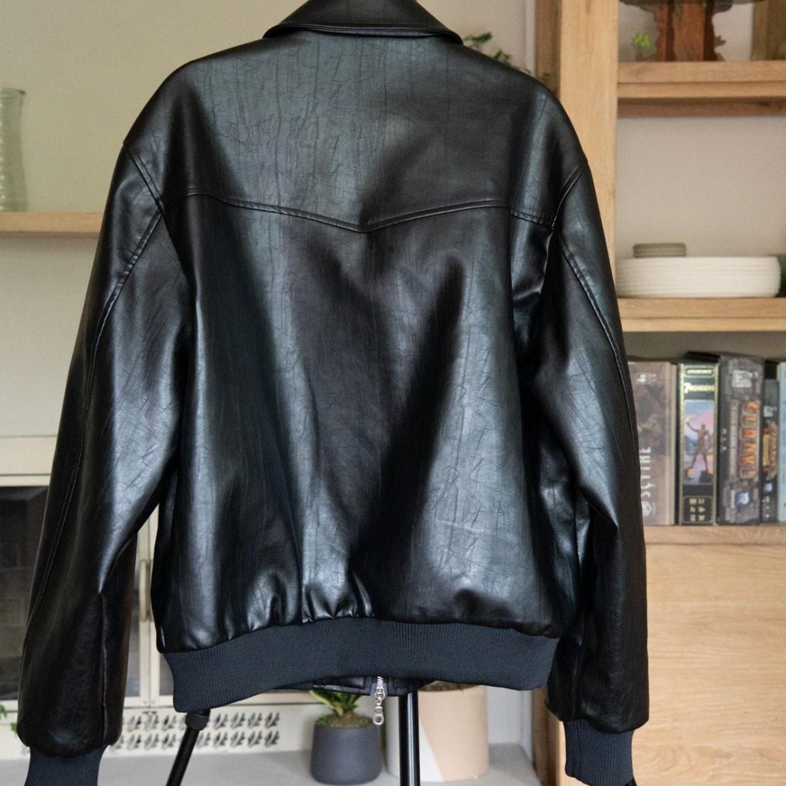 Other LVIN Black Leather Jacket (Vegan Leather) Size US L / EU 52-54 / 3 - 3 Thumbnail