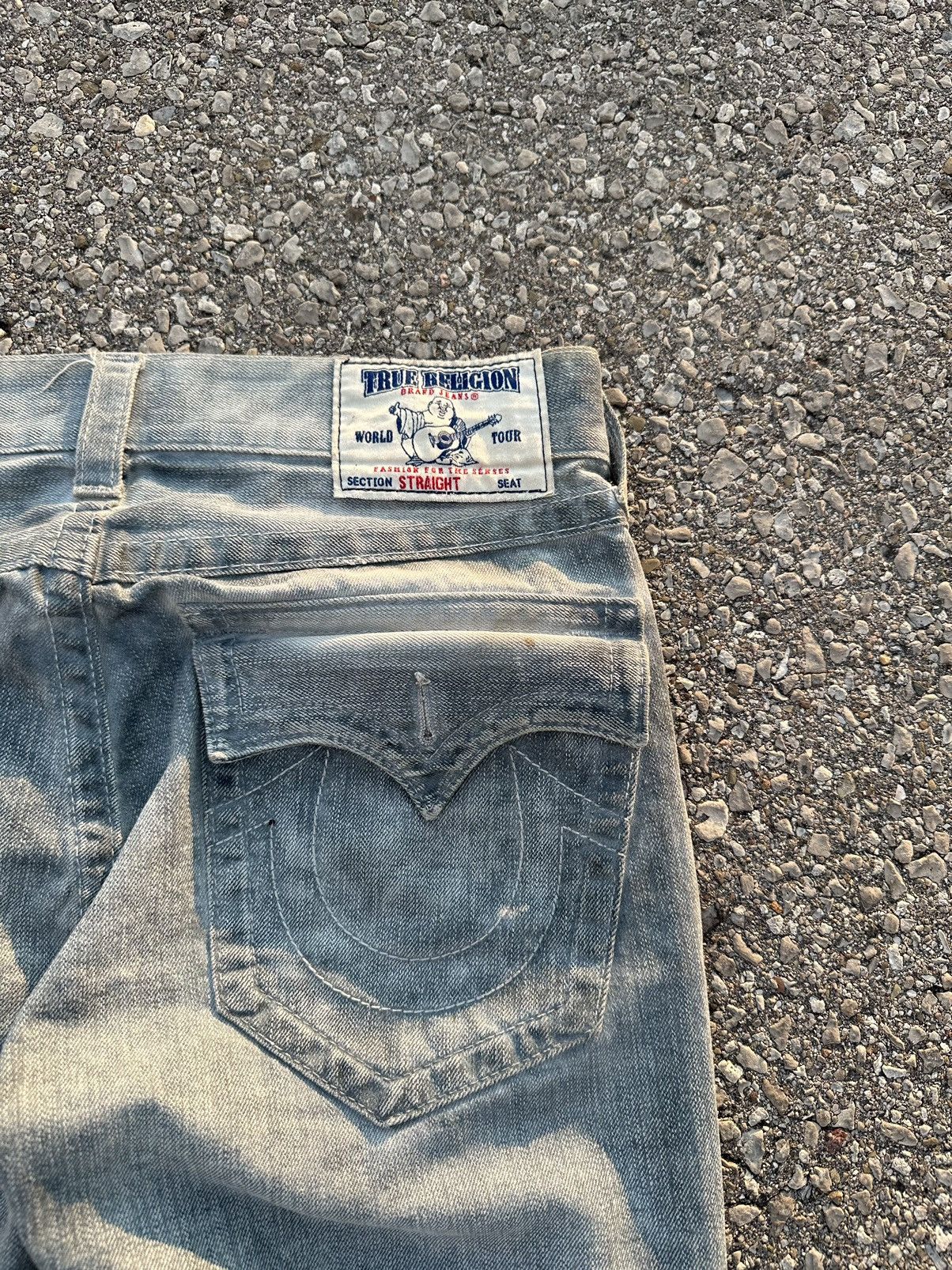 True Religion True Religion Distressed With Patches Jeans Size US 32 / EU 48 - 5 Thumbnail