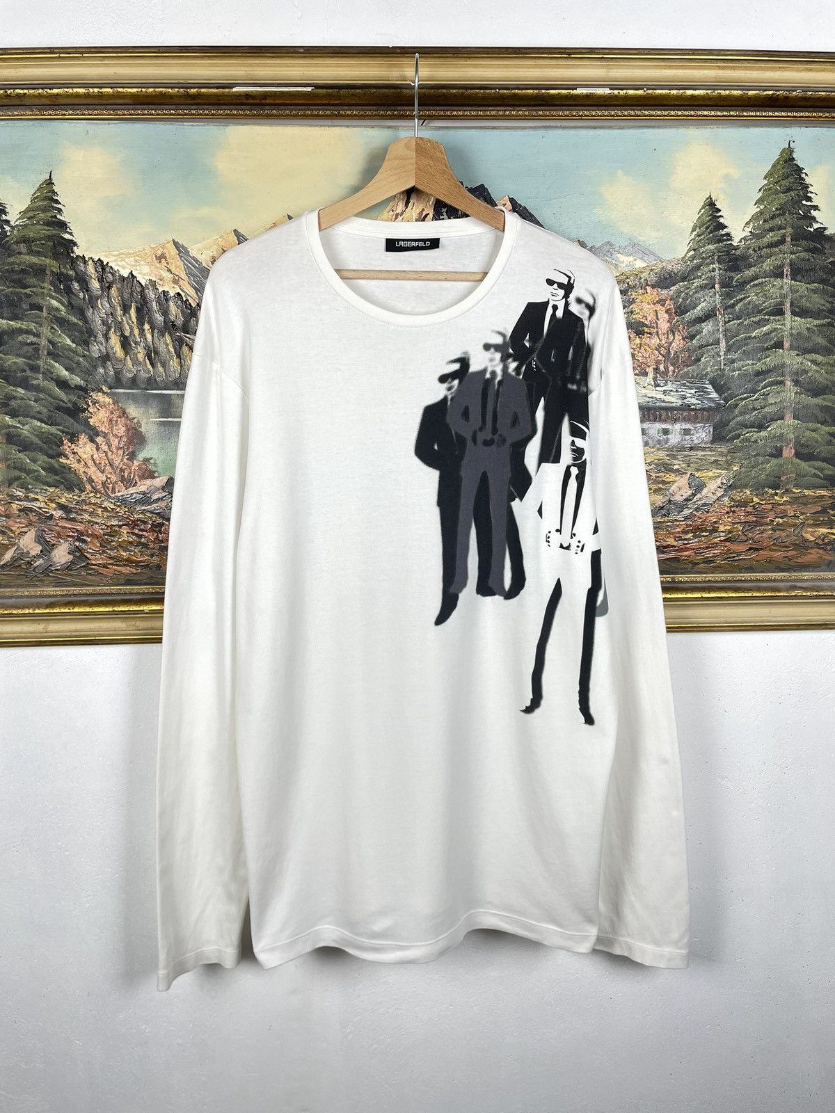 Karl Lagerfeld Karl Lagerfeld White Longsleeve Luxury Designer Premium Size US XL / EU 56 / 4 - 1 Thumbnail