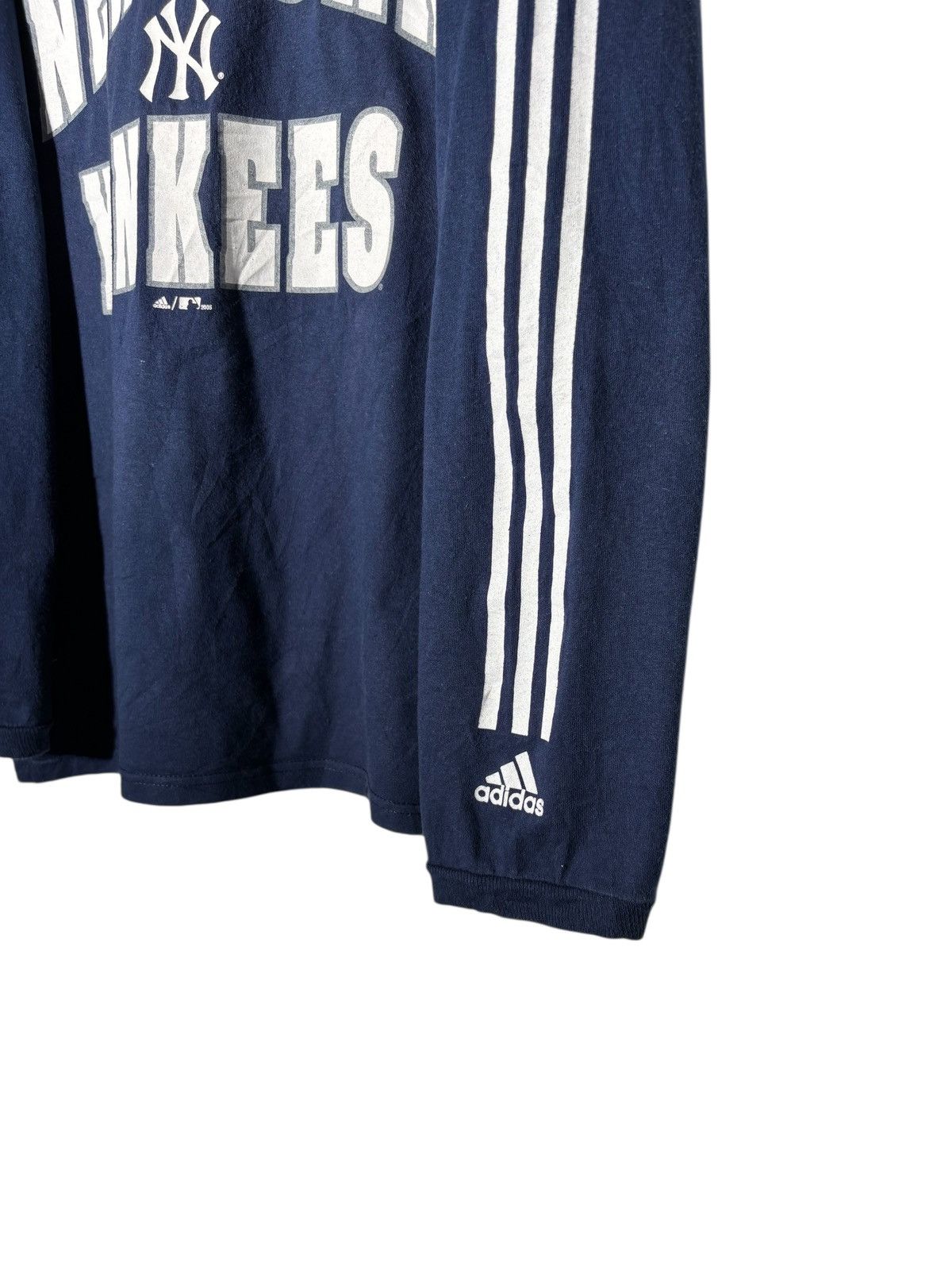 Adidas Vintage Y2K New York Yankees x Adidas MLB Long Sleeve Rap Size US M / EU 48-50 / 2 - 3 Thumbnail