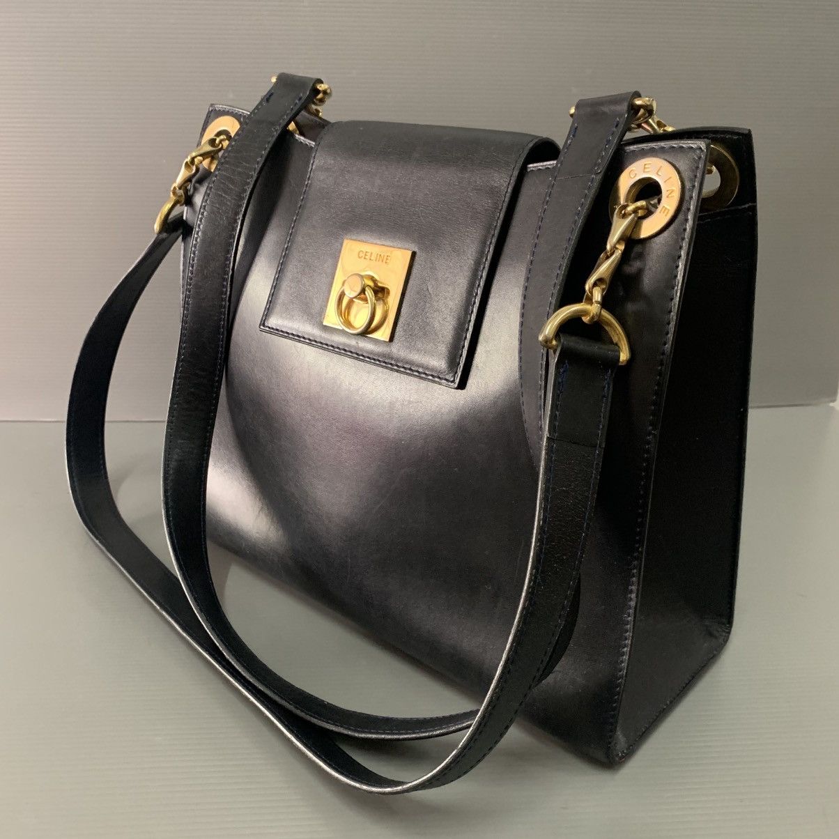 Celine Celine Box Leather Shoulder Bag Size ONE SIZE - 4 Thumbnail