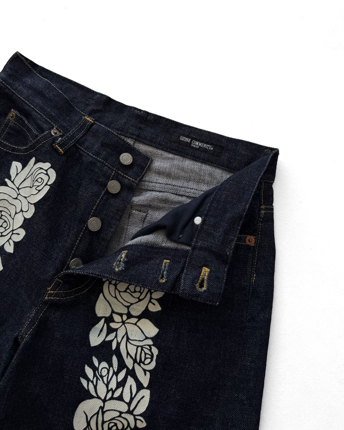 Hysteric Glamour OZONE COMMUNITY HYSTERIC RED SELVEDGE DENIM JEANS Size US 28 / EU 44 - 3 Thumbnail