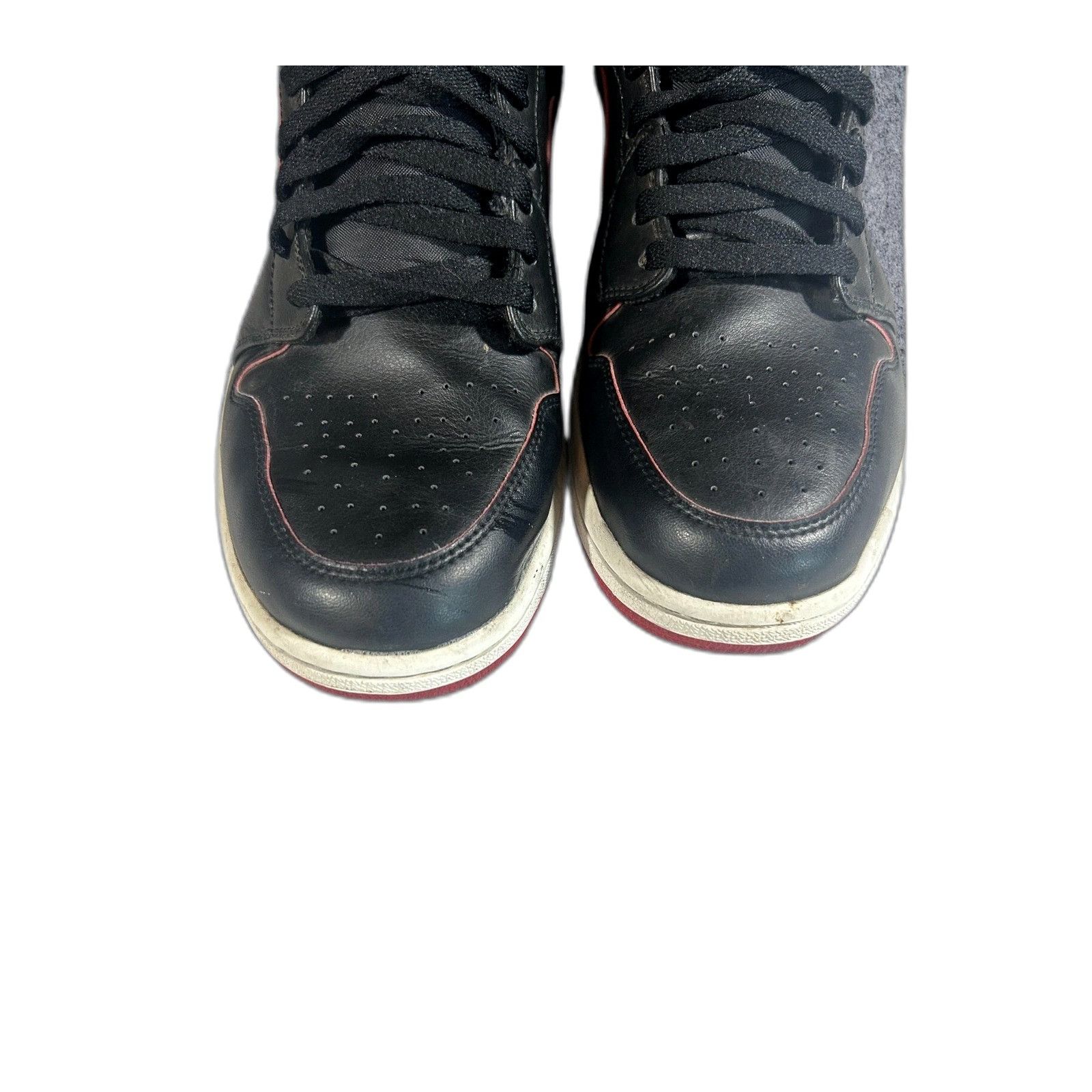 Jordan Brand Air Jordan 1 Mid Black Red 554724-028 Basketball Shoes Athle Size US 12 / EU 45 - 9 Thumbnail