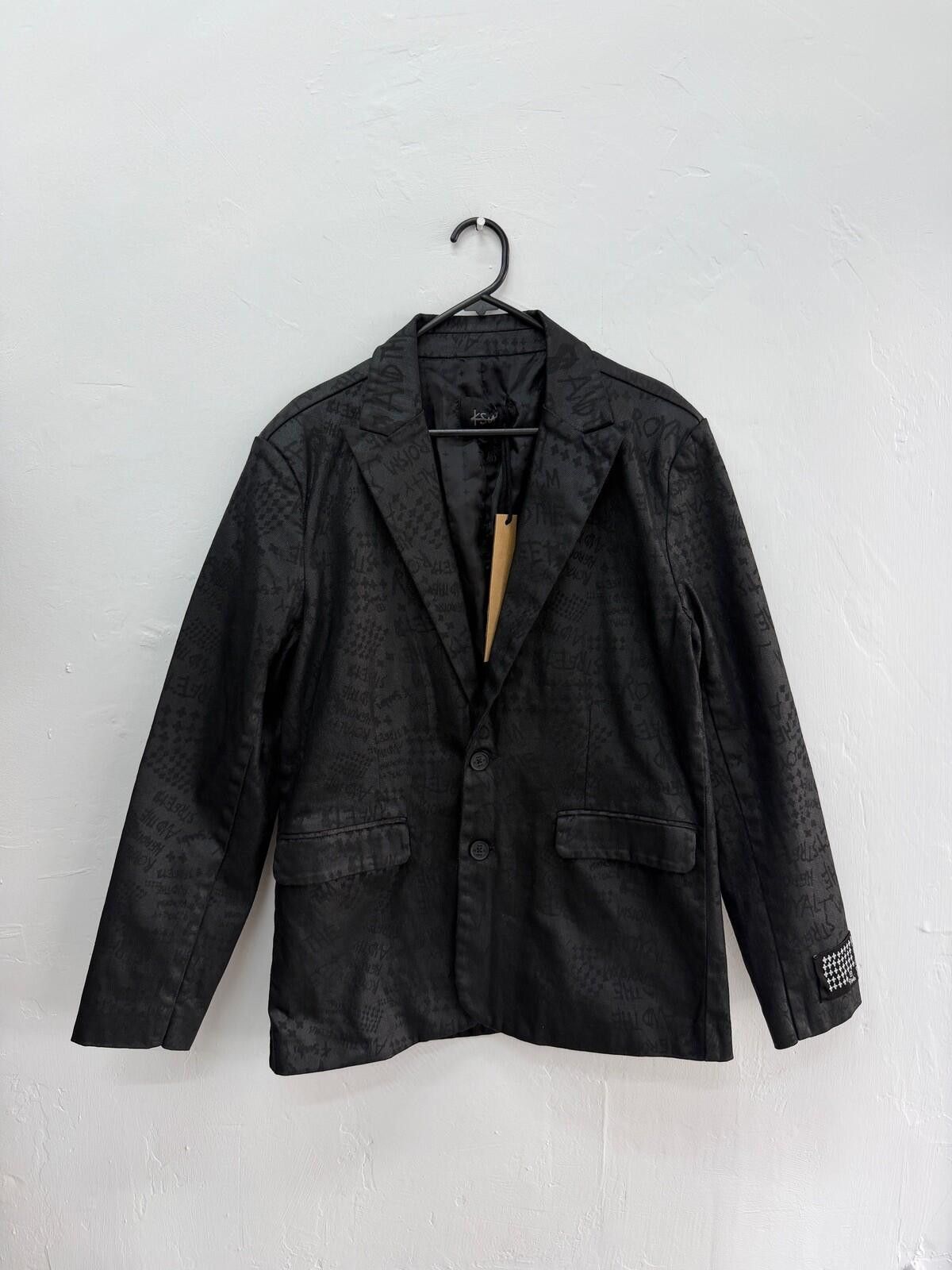 Ksubi new Ksubi mens black grease blazer jacket medium m suit 2 Size US M / EU 48-50 / 2 - 1 Thumbnail