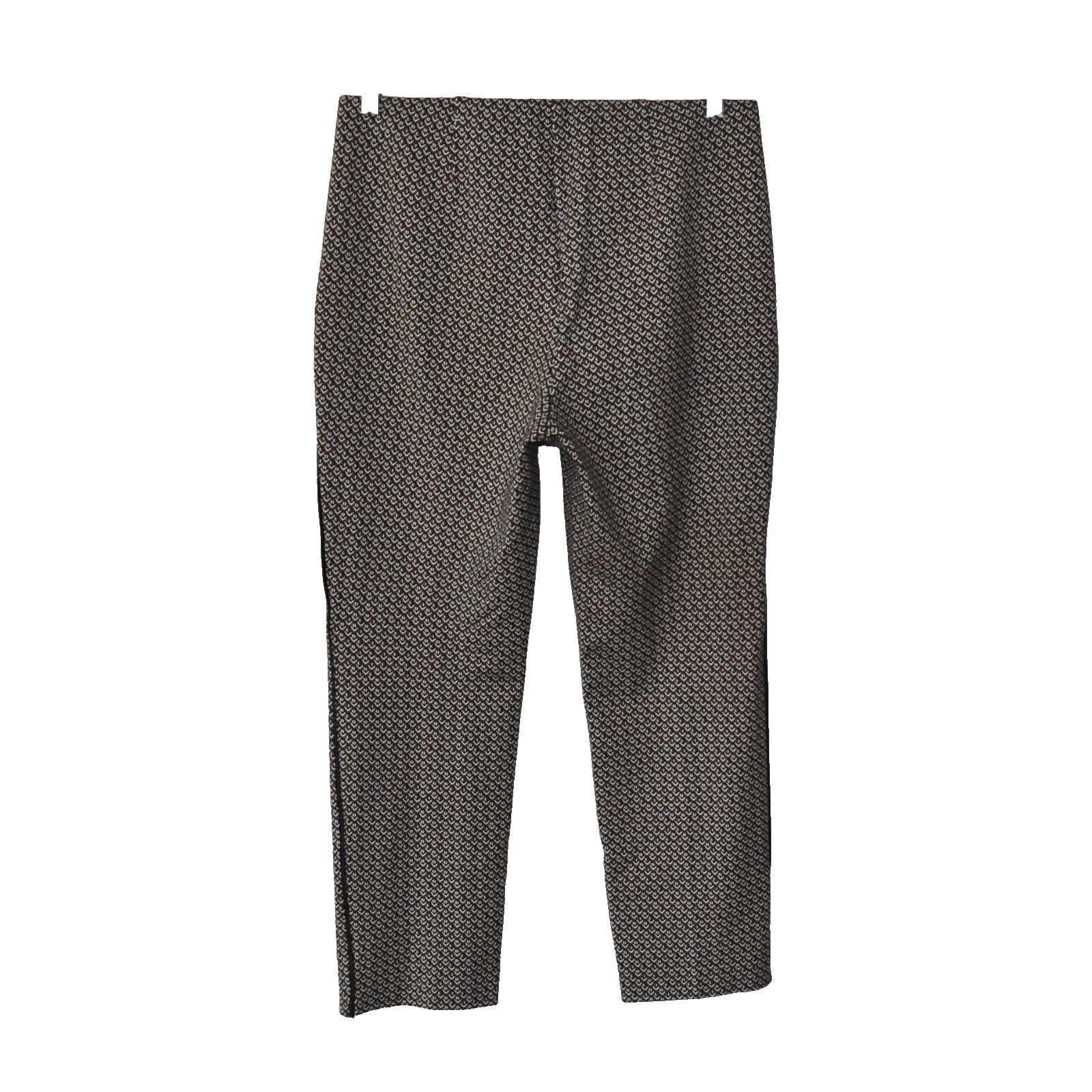 Chicos NEW CHICOS Basketweave Pattern Ankle Crop Pants Sz 1 US 8 Size 30" / US 8 / IT 44 - 2 Thumbnail