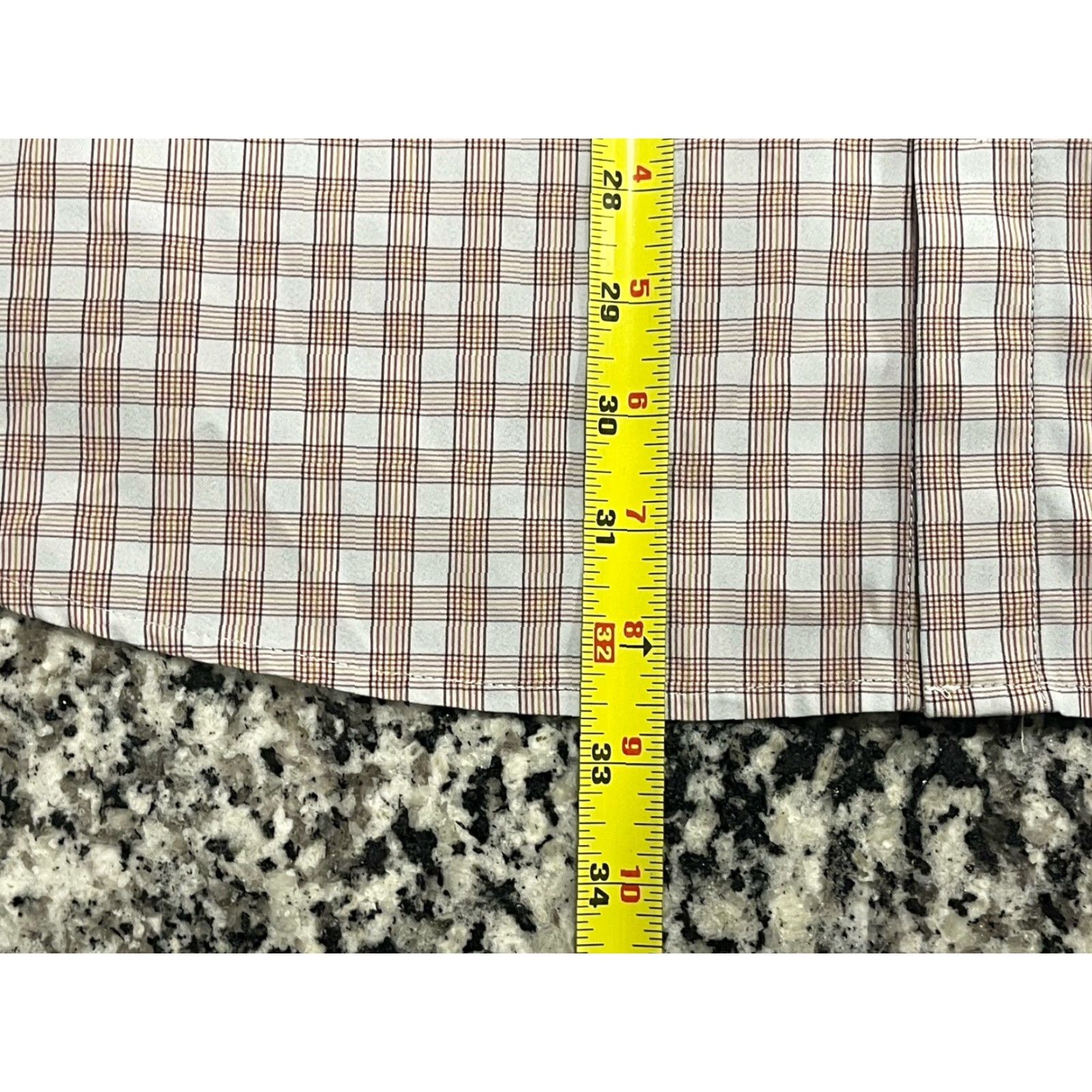 Mizzen+Main Mizzen + Main Mens Button-Up Shirt XXL Brown L/S Stretch Plaid Regular Fit Adult Men's Clothing Size US XXL / EU 58 / 5 - 3 Thumbnail