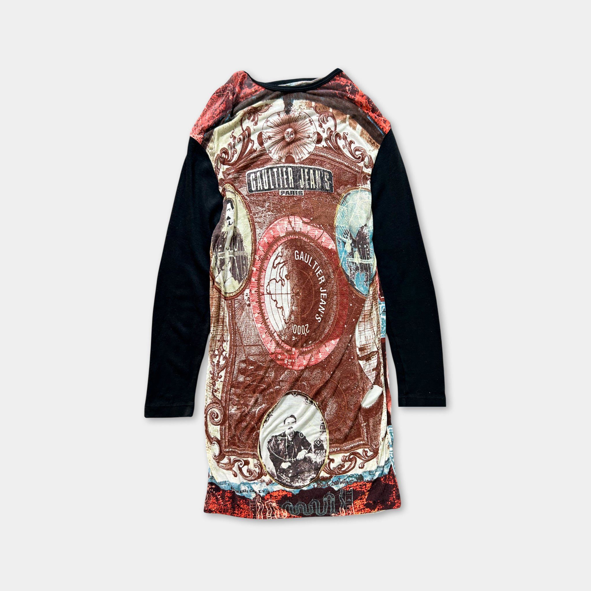 Jean Paul Gaultier Jean Paul Gaultier 2000's Tesla Print Dress Size L / US 10 / IT 46 - 1 Thumbnail