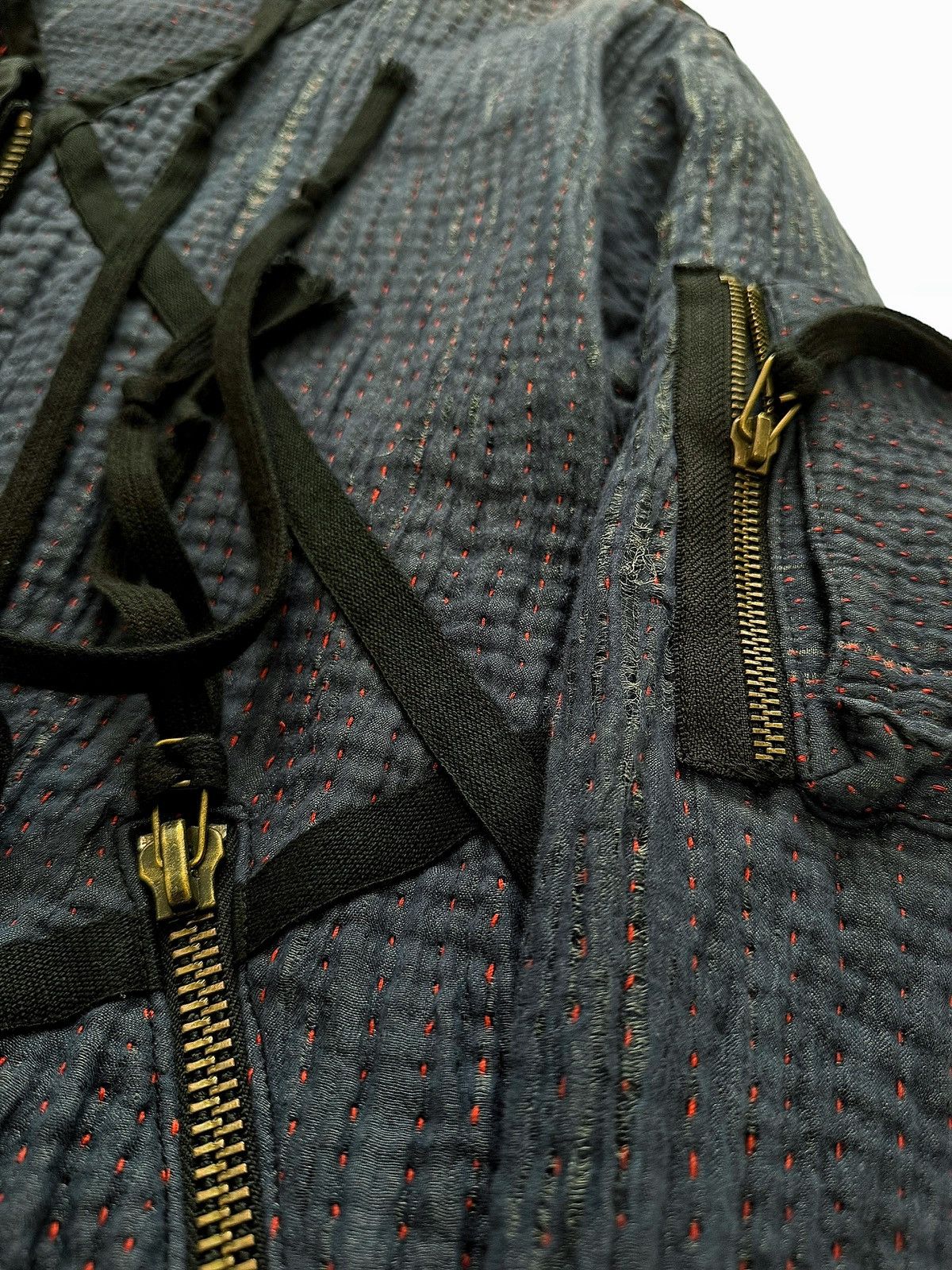 Greg Lauren 1/1 Sample Kantha Boro Modern Flight Jacket Size US L / EU 52-54 / 3 - 12 Thumbnail