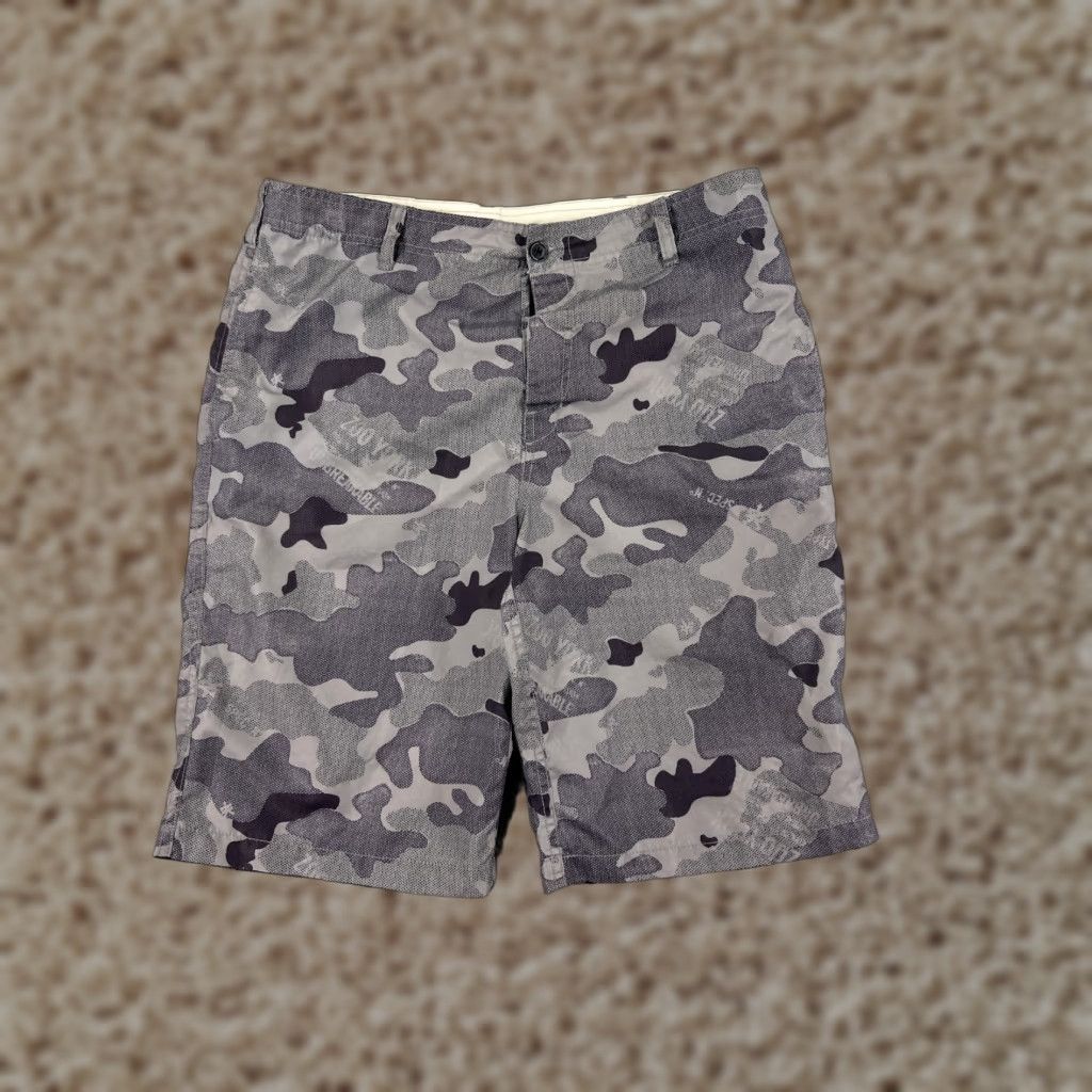 Zoo York Zoo York Men Shorts 34 Gray Urban Camo Chino 100% Polyester Skate Surf Casual Modern Mens Size US 34 / EU 50 - 1 Thumbnail