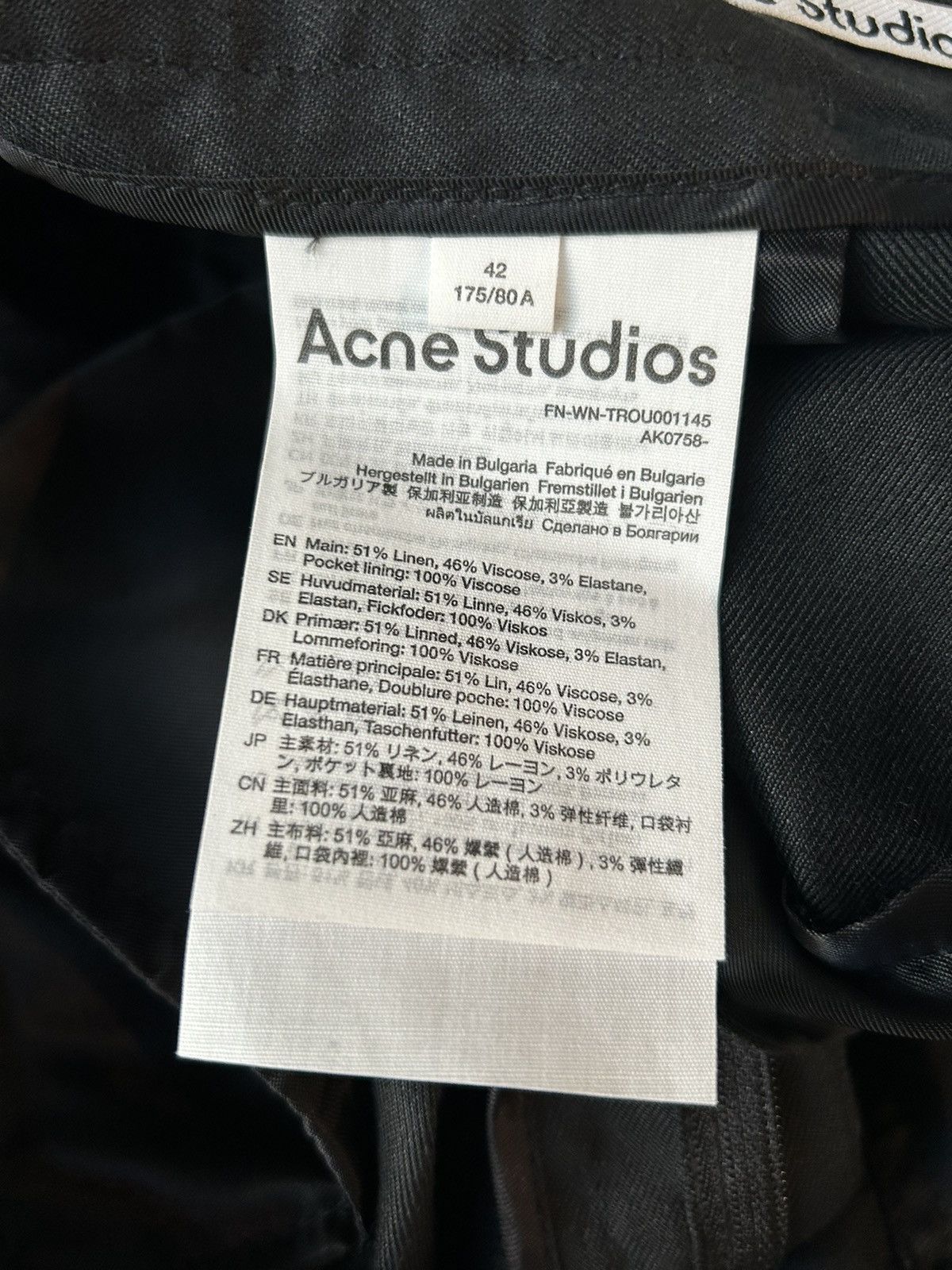 Acne Studios NWT! Ruched Stacked Flared Pants Size US 34 / EU 50 - 6 Thumbnail