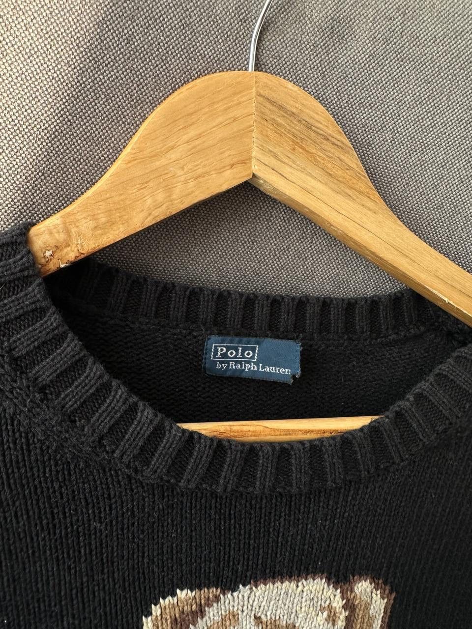 Polo Ralph Lauren × Vintage Vintage Polo Ralph Lauren Blue Polo Bear Sweater Size US S / EU 44-46 / 1 - 17 Thumbnail