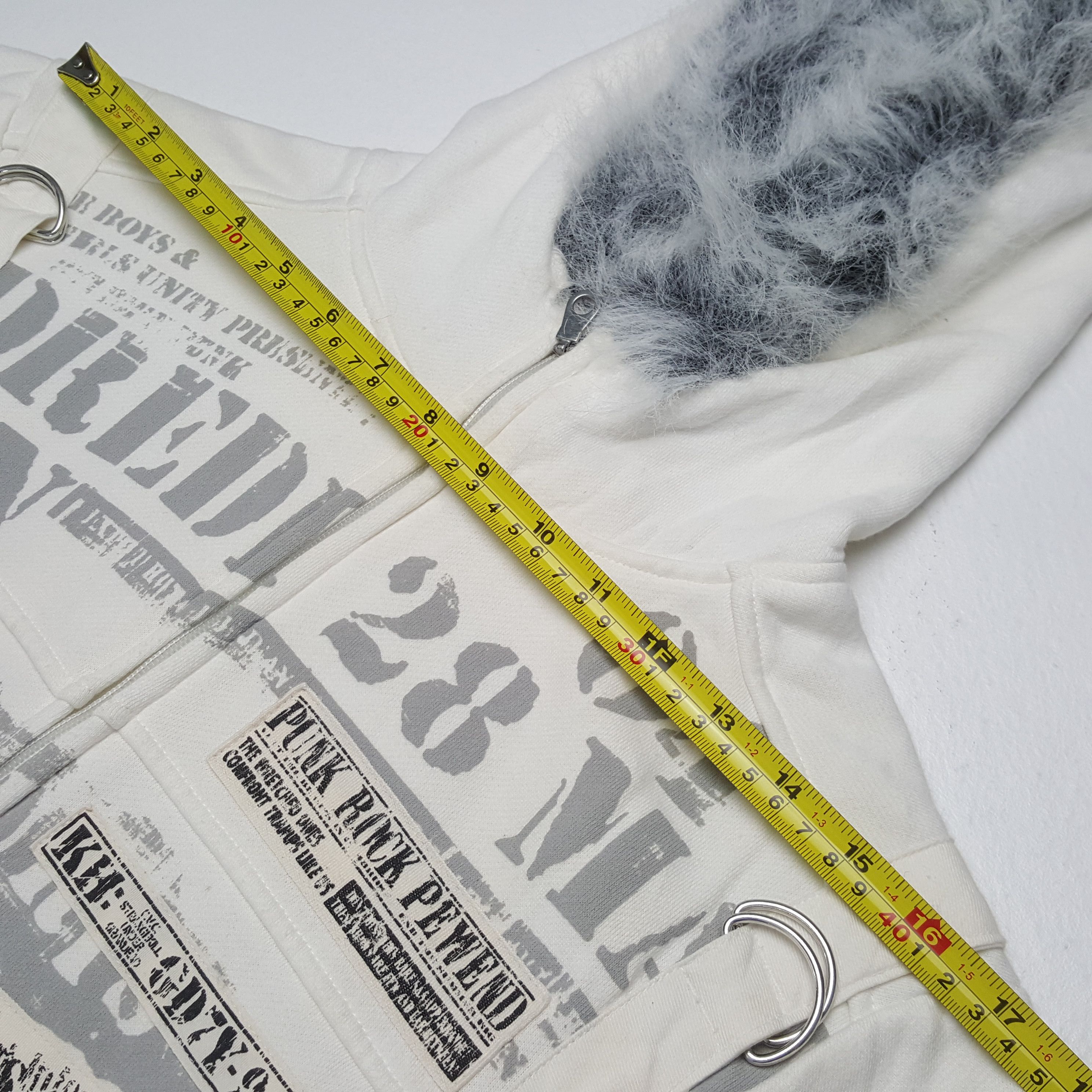 If Six Was Nine Vintage Center Clease Punk Style Hoodie C307N16 Size US S / EU 44-46 / 1 - 5 Thumbnail