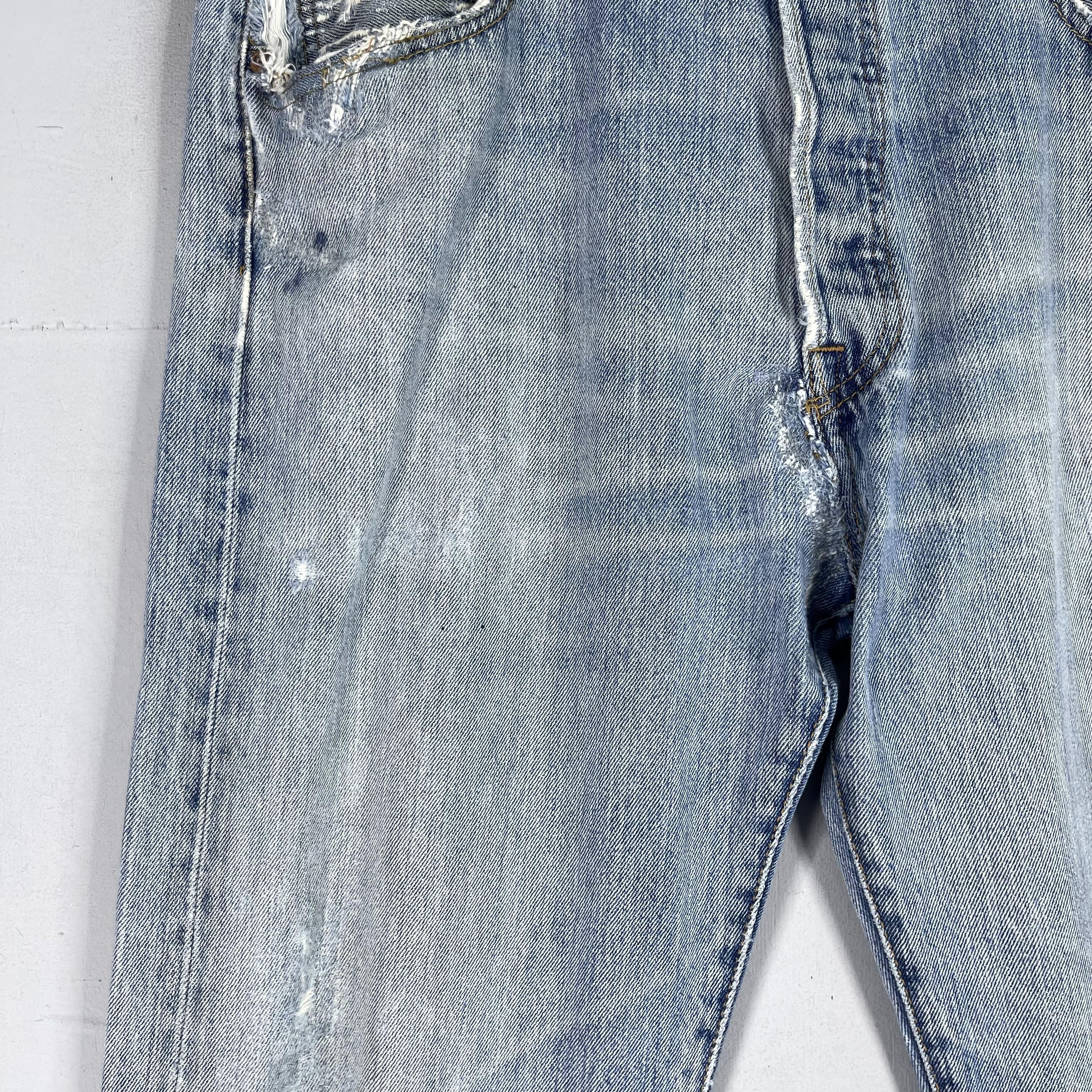Levi's × Vintage Size 35 Vintage Levis 501 Distressed Reinforced Jeans Size US 35 - 5 Thumbnail