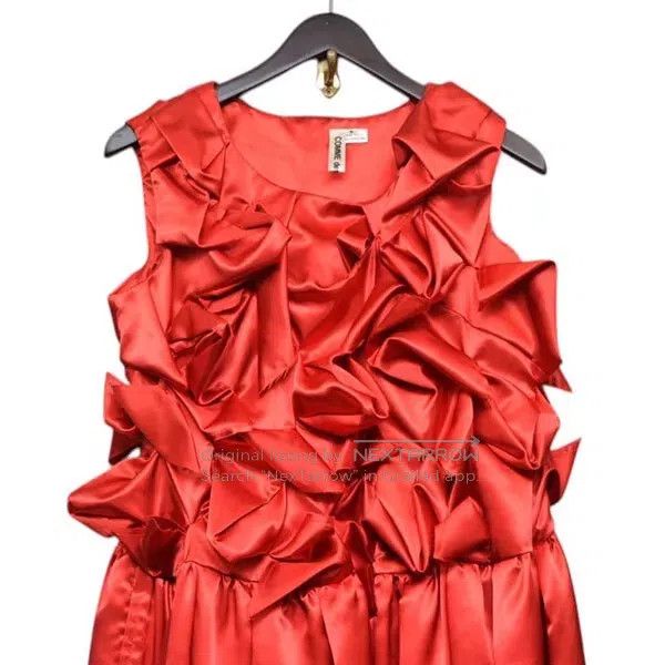 Comme des Garcons Comme Des Garcons Red Retro Double Layered Dress Size S / US 4 / IT 40 - 3 Thumbnail