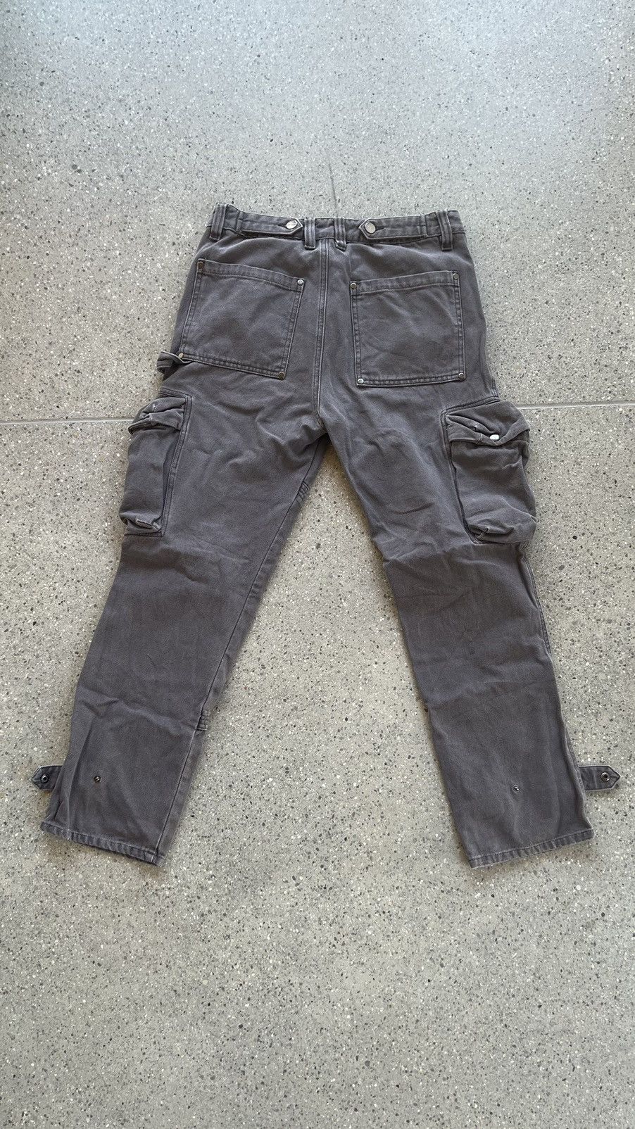 Cole Henry Parachute Cargo Pants Washed Black Size US 32 / EU 48 - 2 Thumbnail