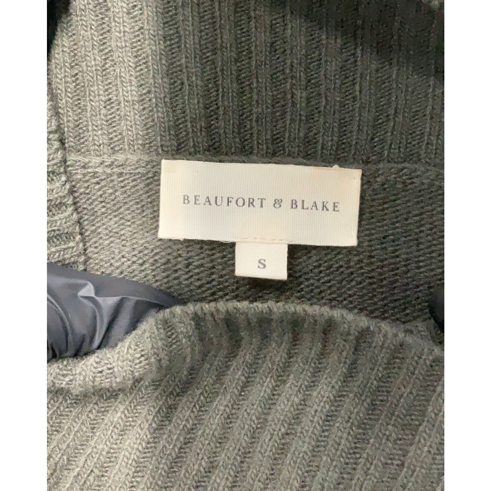 Other Beaufort & Blake Green Mockneck Jumper Wool Sweater Pullover Size S / US 4 / IT 40 - 3 Thumbnail