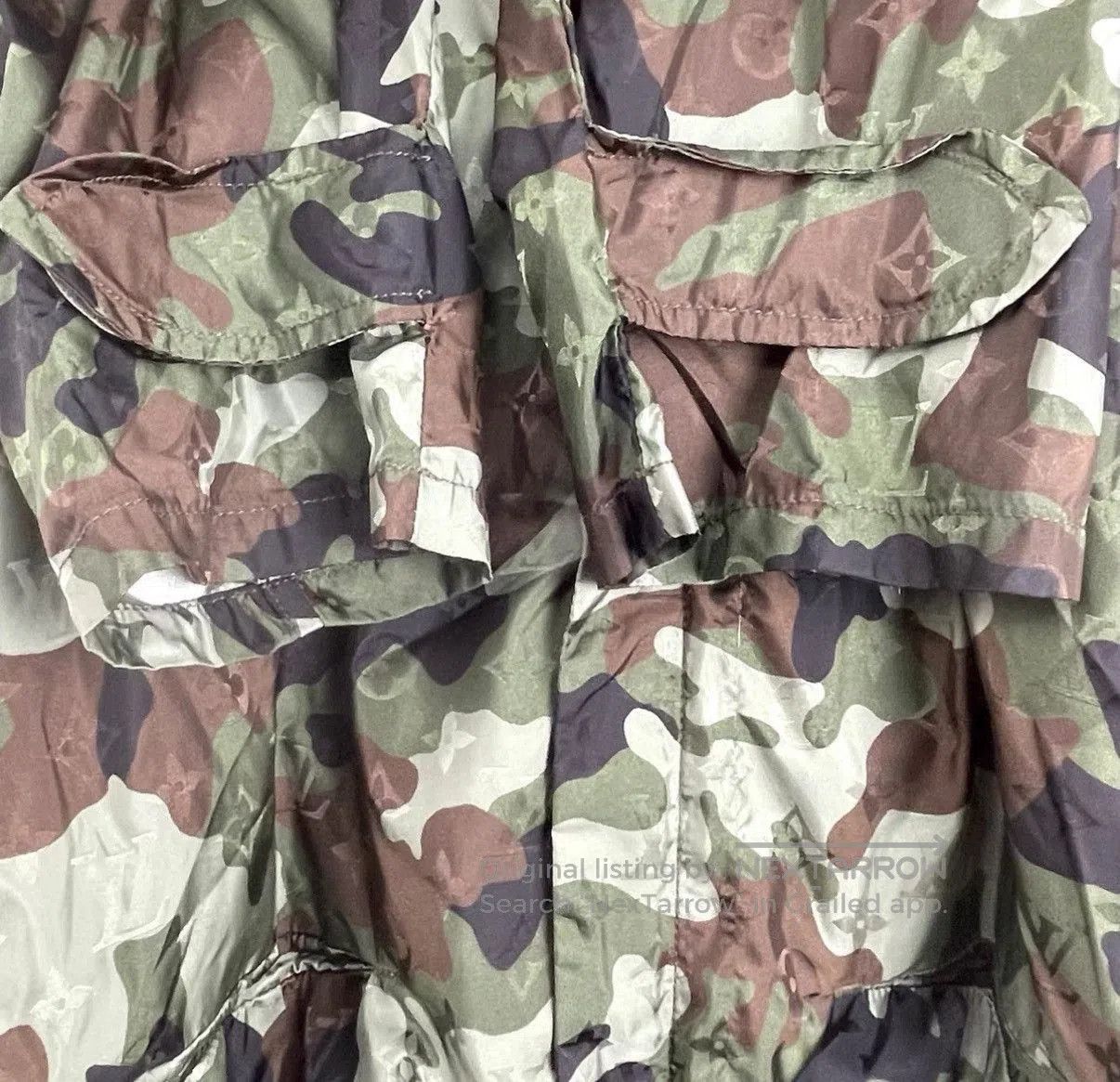 Louis Vuitton Green Camouflage Hooded Light Jacket Size L. Size US L / EU 52-54 / 3 - 5 Thumbnail