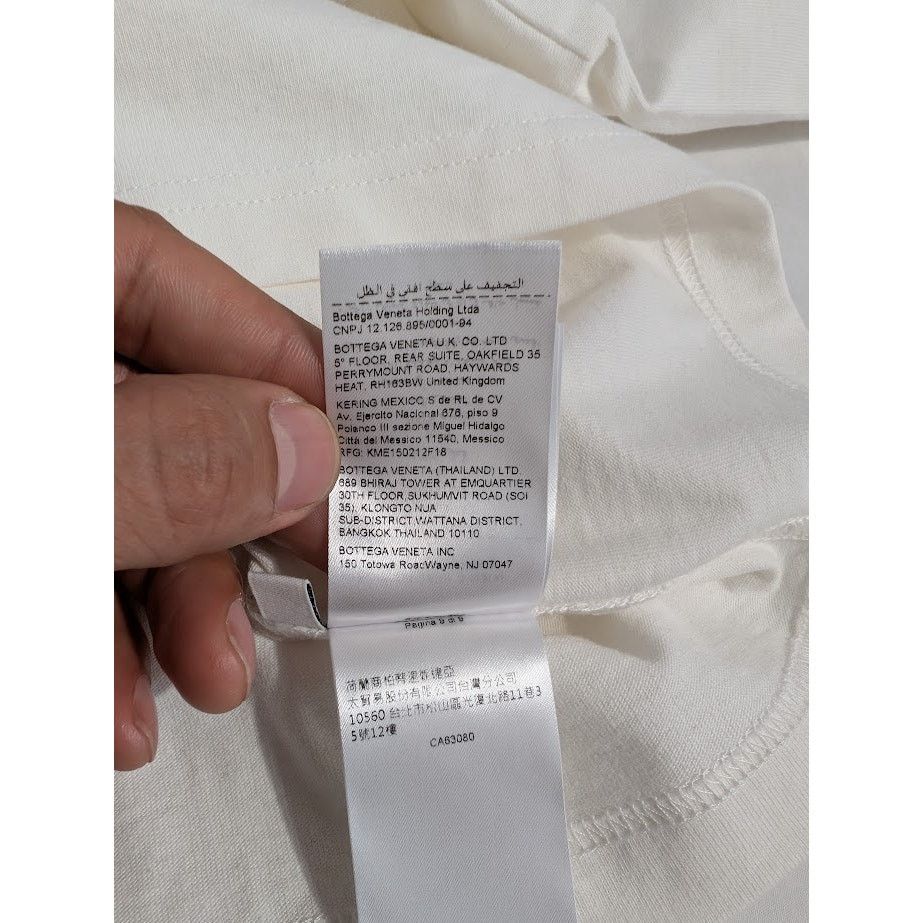 Bottega Veneta o1rshd1 T-Shirt Sunrise Light Cotton in Off-White Size US S / EU 44-46 / 1 - 15 Thumbnail