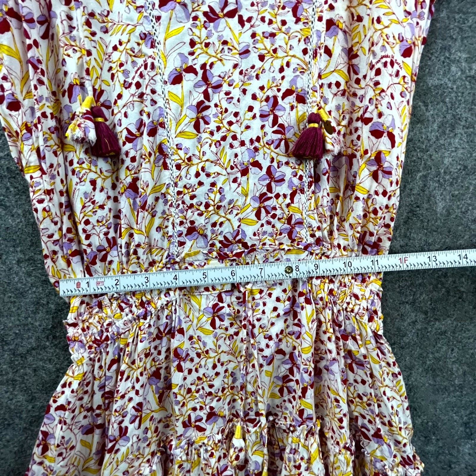 Poupette St Barth Poupette St Barth Clara Dress Small Purple Ruffle Smocked Size S / US 4 / IT 40 - 6 Thumbnail