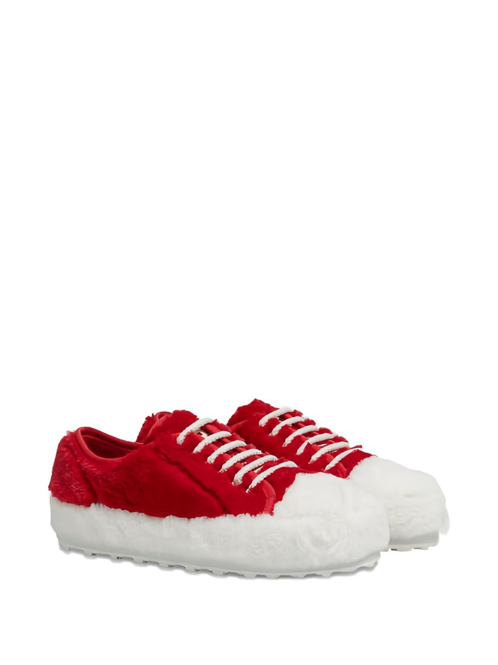 Marni o1w1db11025 Lace-Up Sneakers in Red/White Size US 10 / EU 43 - 2 Thumbnail
