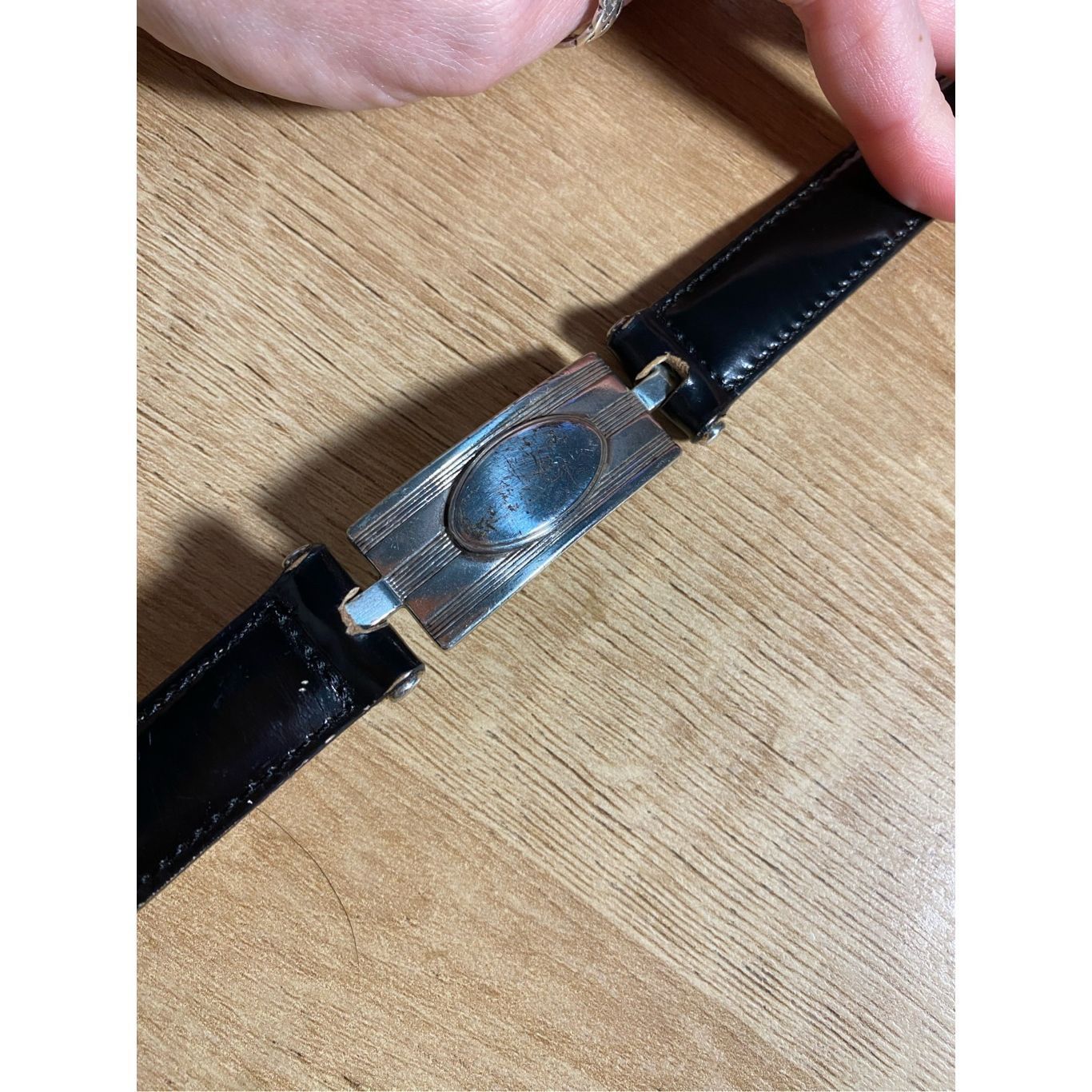 Brighton Brighton Belt - Black Leather with Silvertone Belt-Buckle Size ONE SIZE - 3 Thumbnail