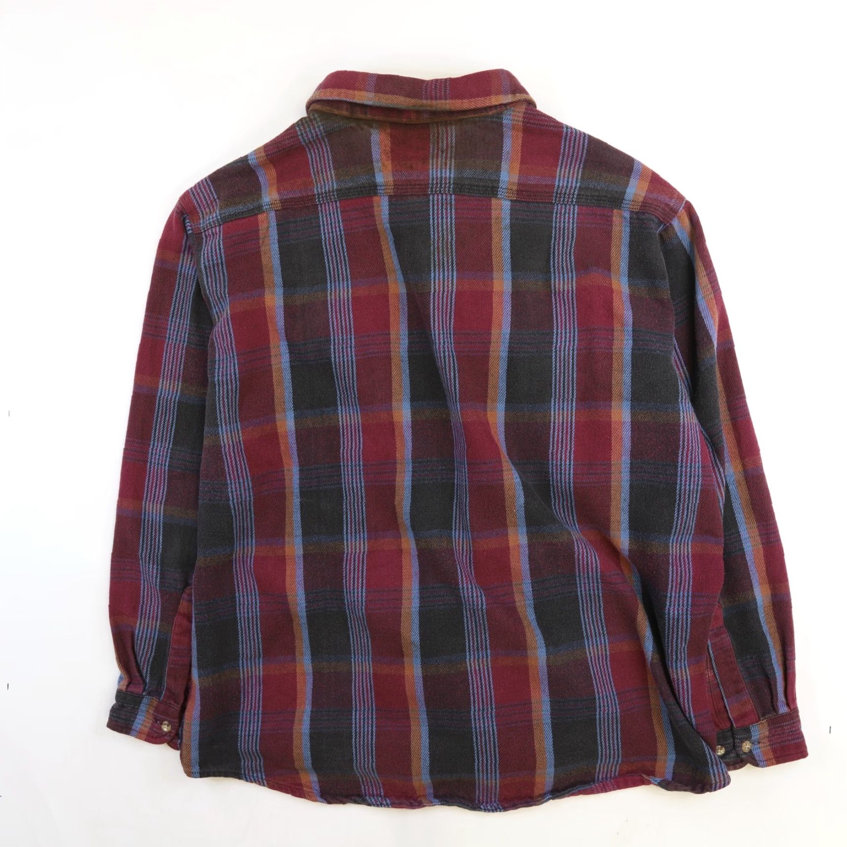 VINTAGE Carhartt Men's Button-Up Shirt Size 2XL Long Sleeve Plaid Cotton All Seasons