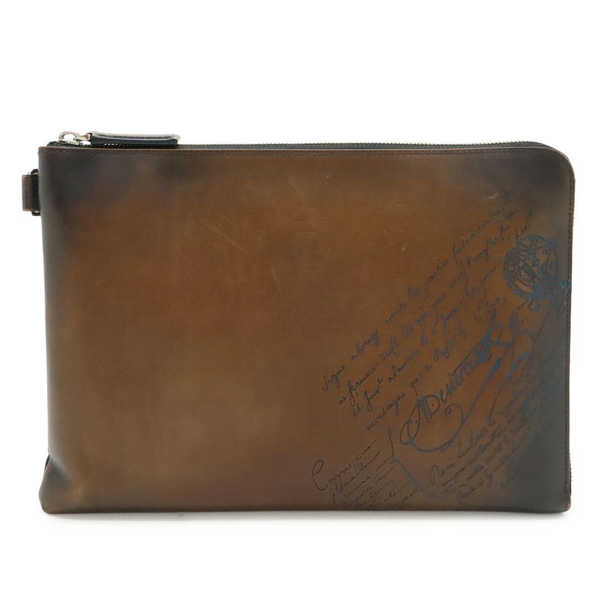 Berluti Berluti Berluti Nino GM Venetian Leather Clutch Bag Leather Clutch Bag DUTY FREE for USA Size ONE SIZE - 1 Thumbnail