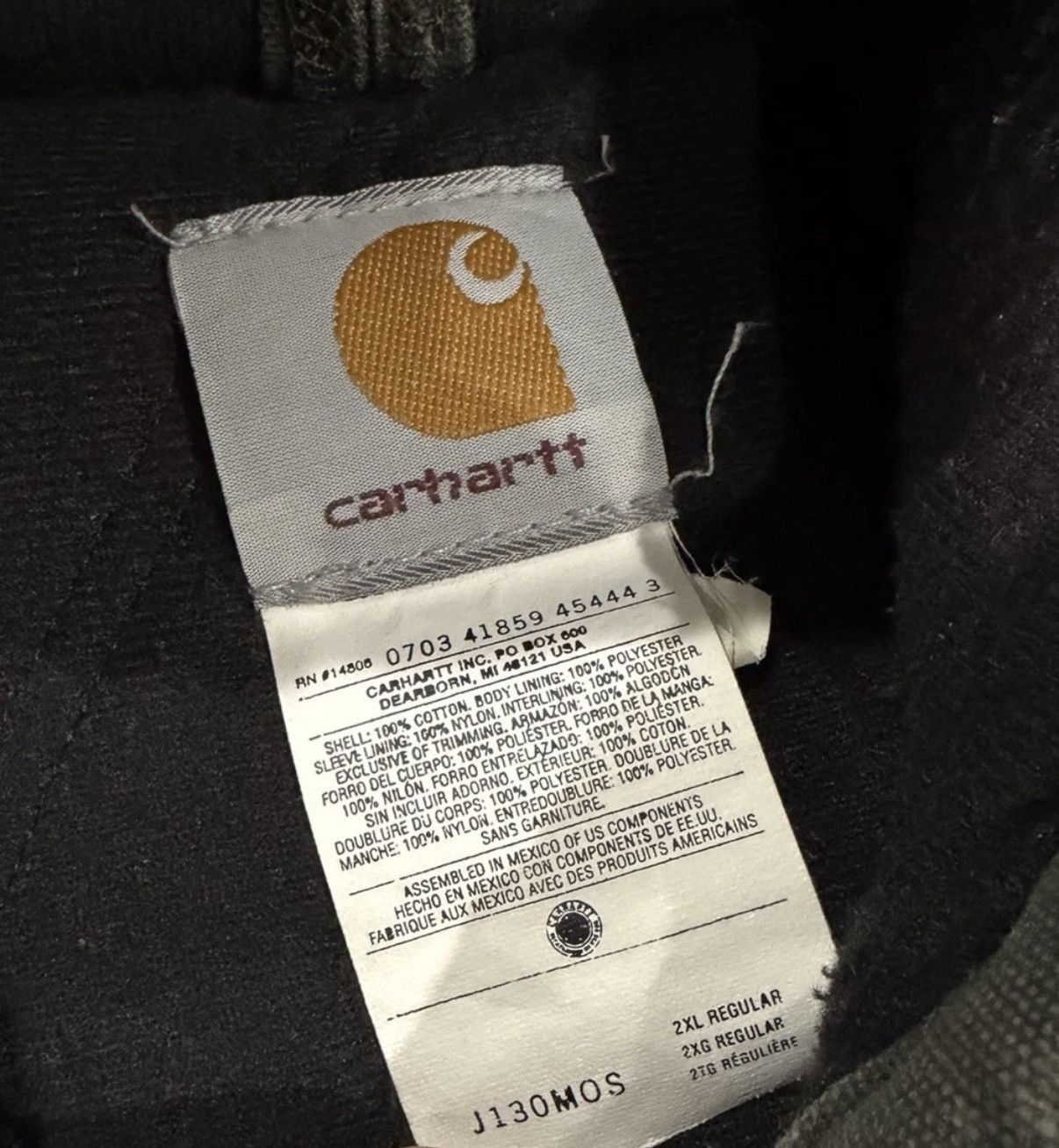 Carhartt Vintage Carhartt J130 Active Jacket MOS Green XXL Canvas Y2k Size US XXL / EU 58 / 5 - 2 Thumbnail