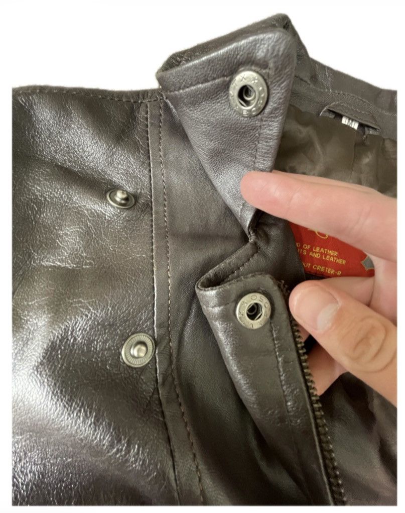 Vintage Master Leather Vintage 80s Genuine Leather Asymmetric Zip Size M / US 6-8 / IT 42-44 - 5 Thumbnail