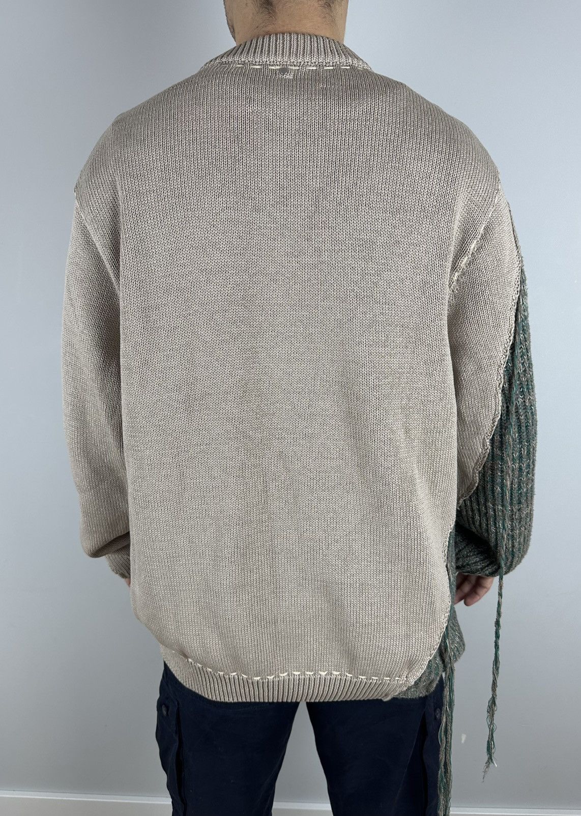 OAMC OAMC Sweater Mens Oversized Multicolor Designer Flayed Knit Size US S / EU 44-46 / 1 - 5 Thumbnail