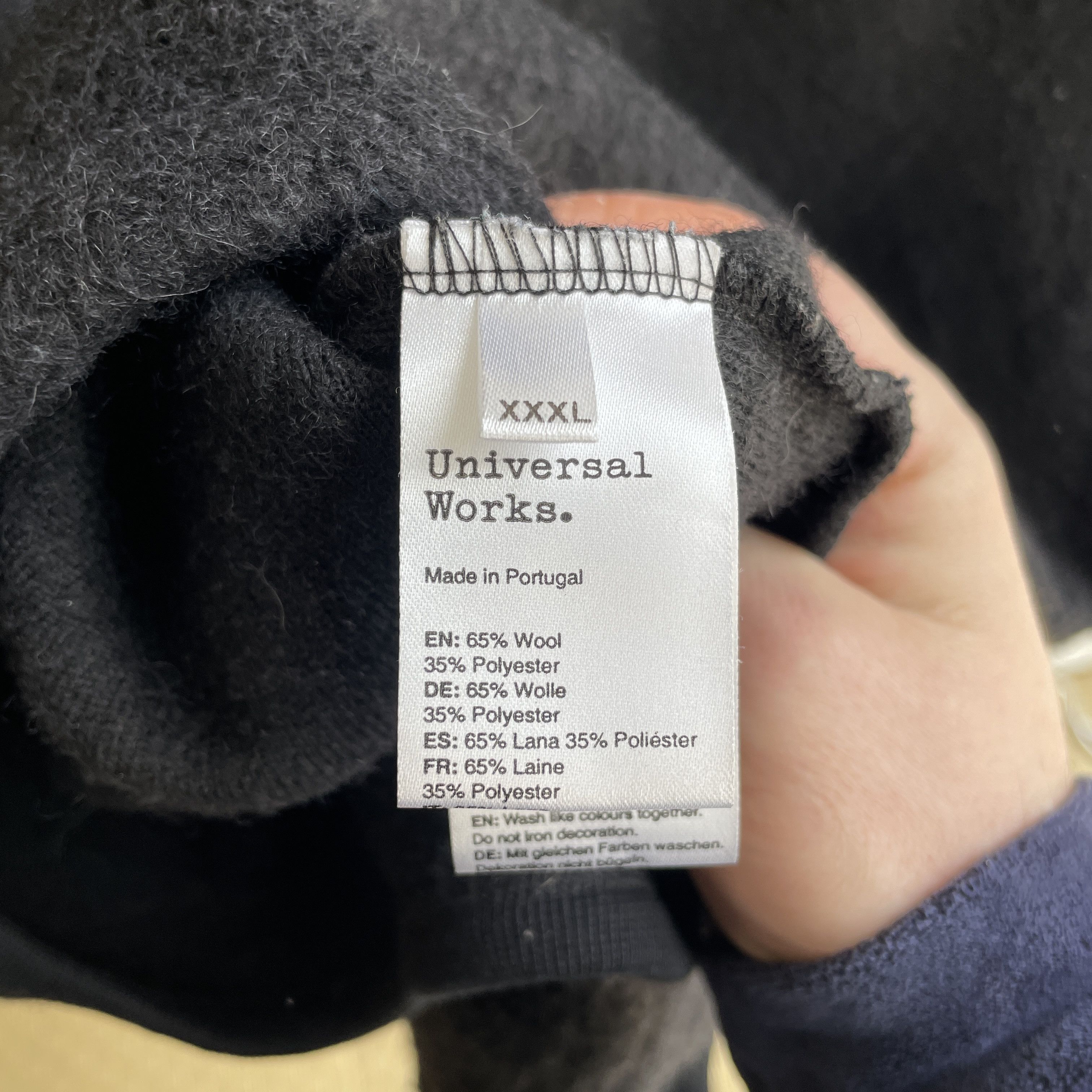 Universal Works Universal Works Dark Navy Fleece Wool Chore Cardigan Size US XXL / EU 58 / 5 - 6 Thumbnail