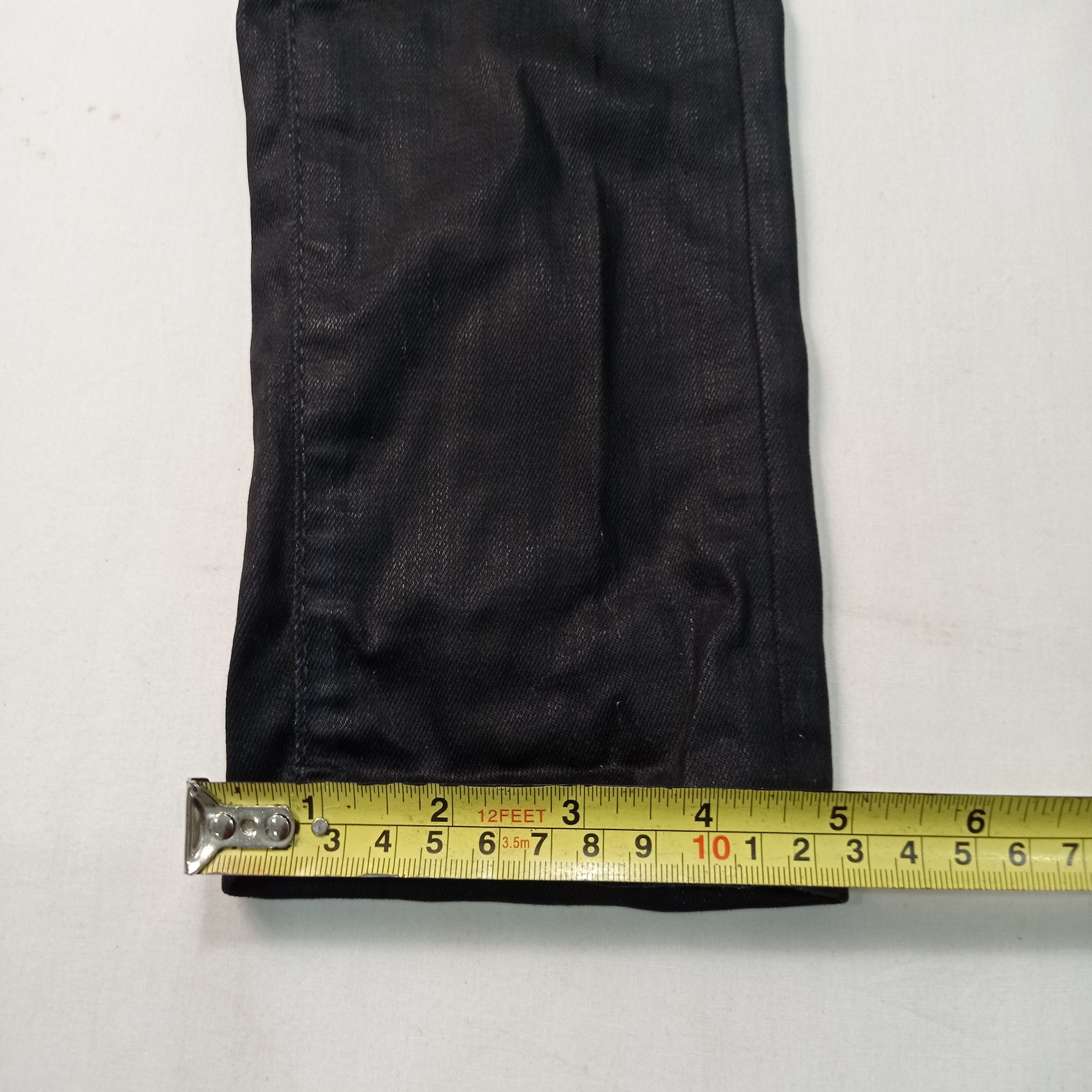 H&M 🔥H&M X & Jeans Skinny Super Black Distressed Pants Size 28" / US 6 / IT 42 - 19 Thumbnail
