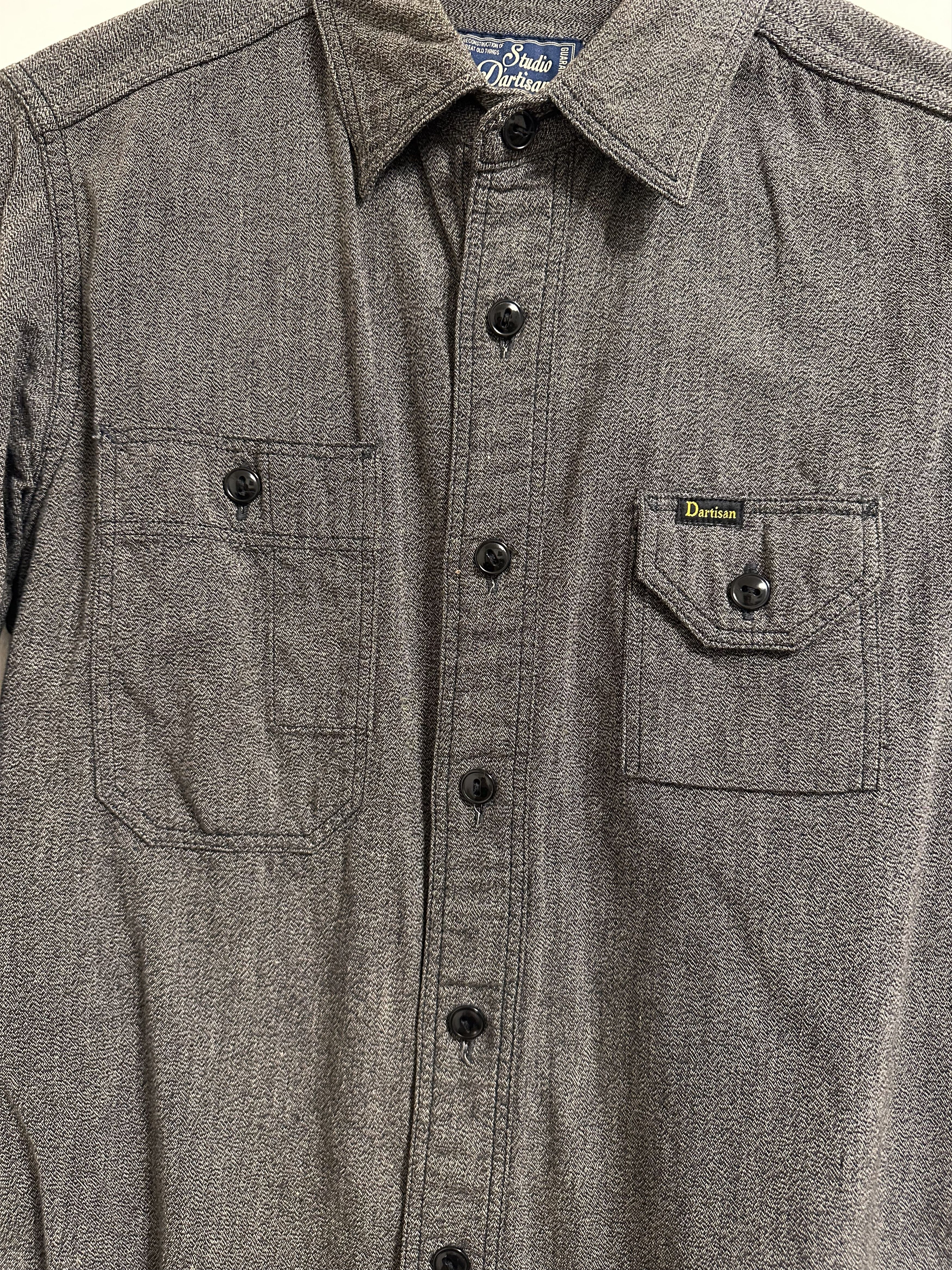 Studio D'Artisan Studio D'Artisan 6oz Selvage Chambray Work-shirt Ash Indigo Size US XS / EU 42 / 0 - 5 Thumbnail